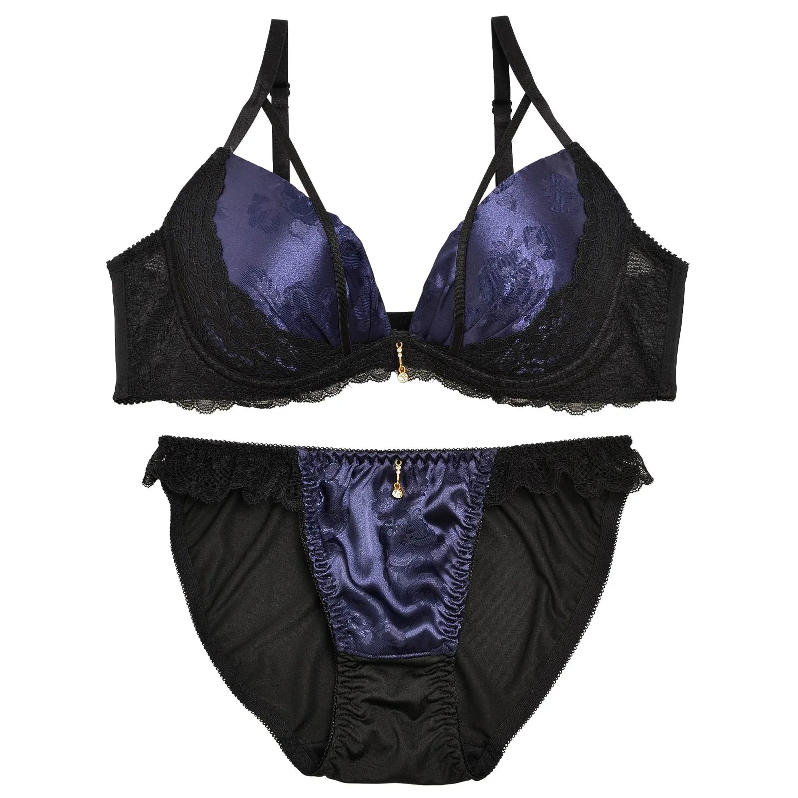 1/15再販!【三上悠亜着用】グロスフラワーストリングサイドレースブラジャー&フルバックショーツ - 【公式】247Lingerie