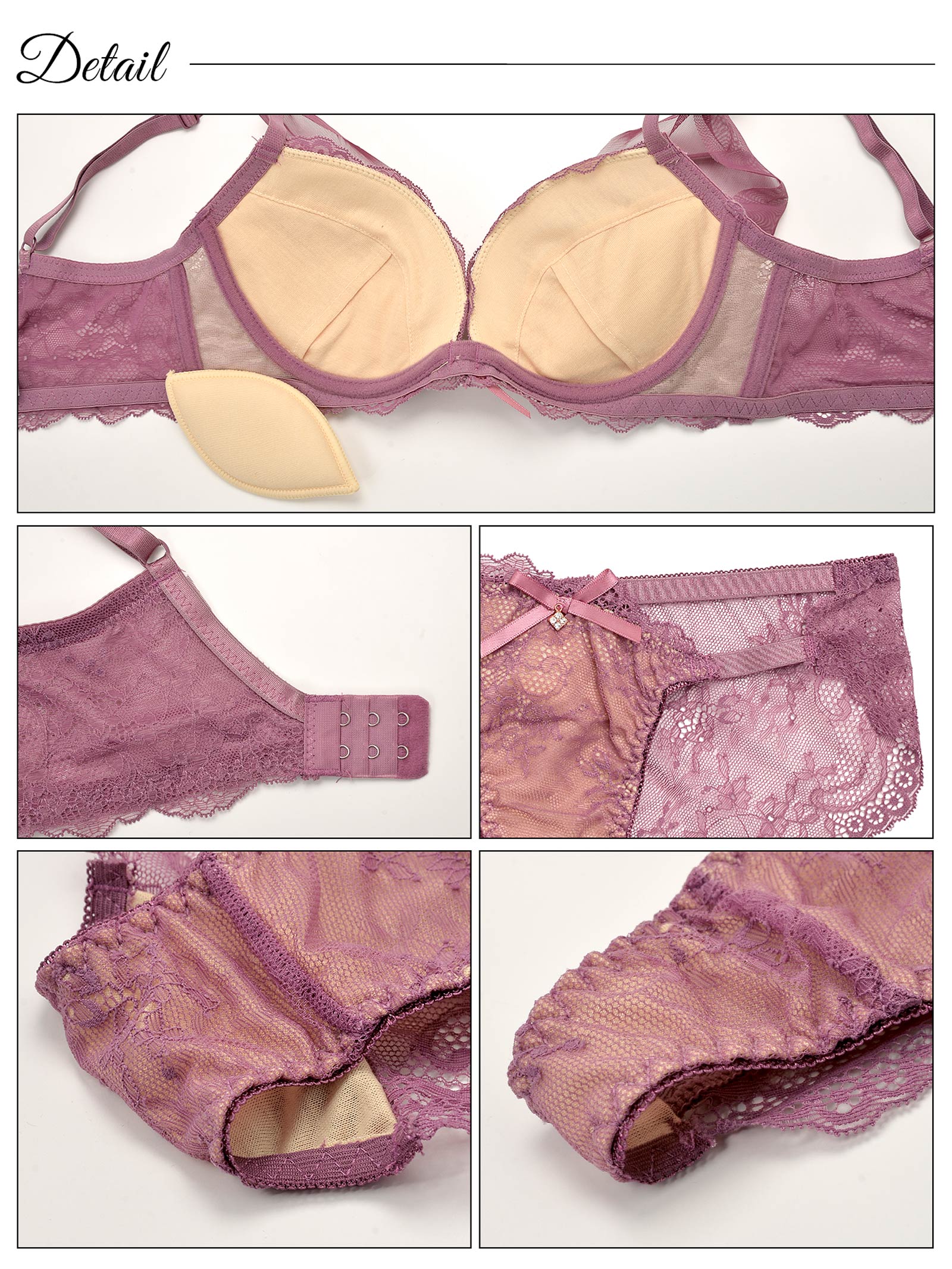 10/16再販!【三上悠亜着用】【3点セット】ヌーディベールセクシー育乳脇高ブラジャー&バック透けフルバック&Tバックショーツ