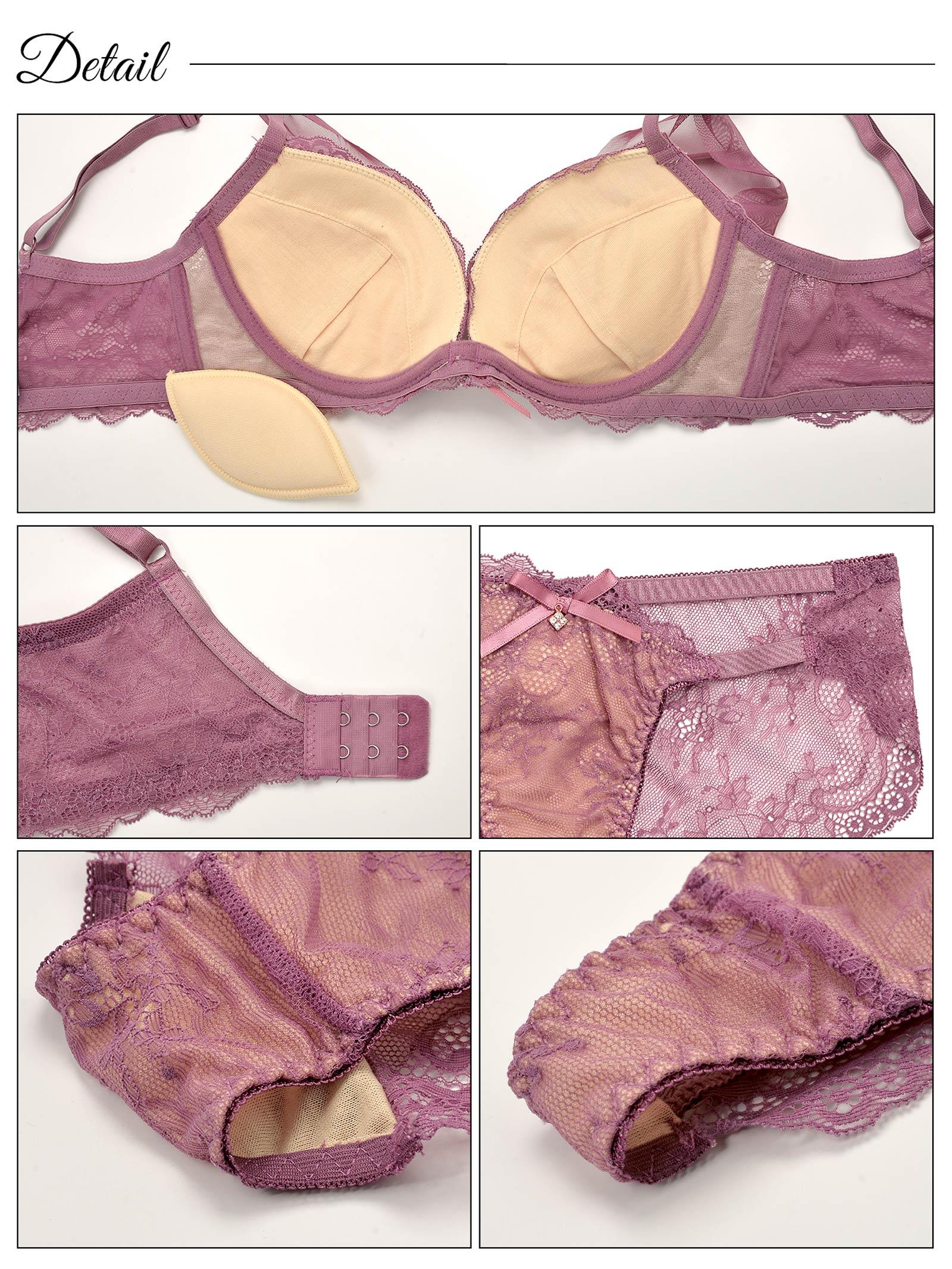 1/15再販!【三上悠亜着用】【3点セット】ヌーディベールセクシー育乳脇高ブラジャー&バック透けフルバック&Tバックショーツ - 【公式】247Lingerie