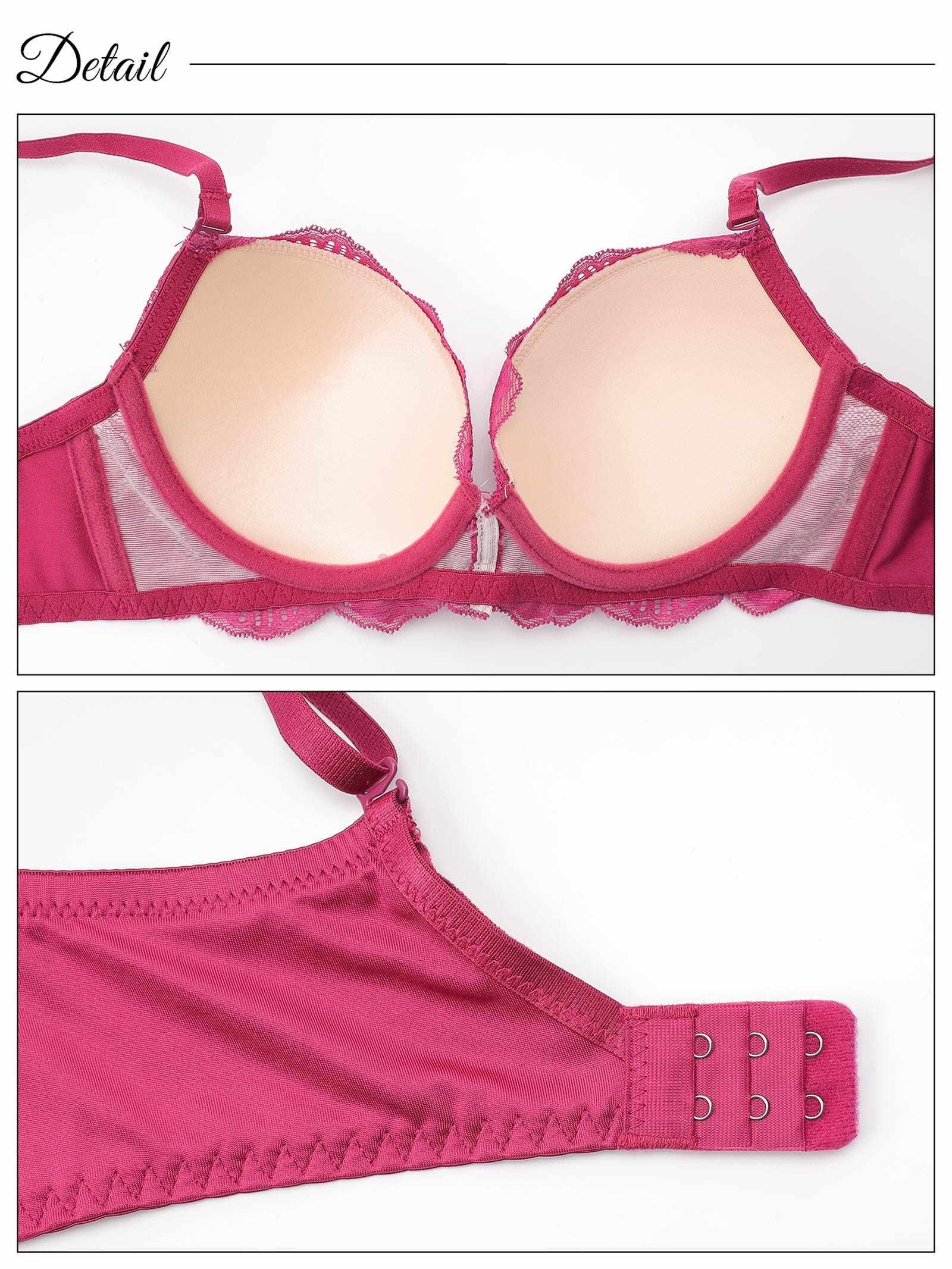 2/1新作!【3点セット】アリュールヌーディーレース育乳脇高ブラジャー&フルバック&Tバックショーツ