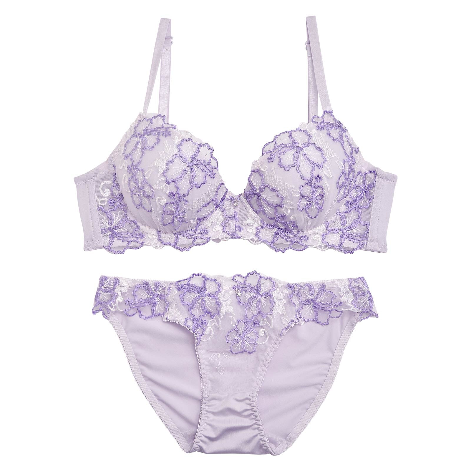 1/15再販!ブライトハイビスカス育乳脇高ブラジャー&フルバックショーツ