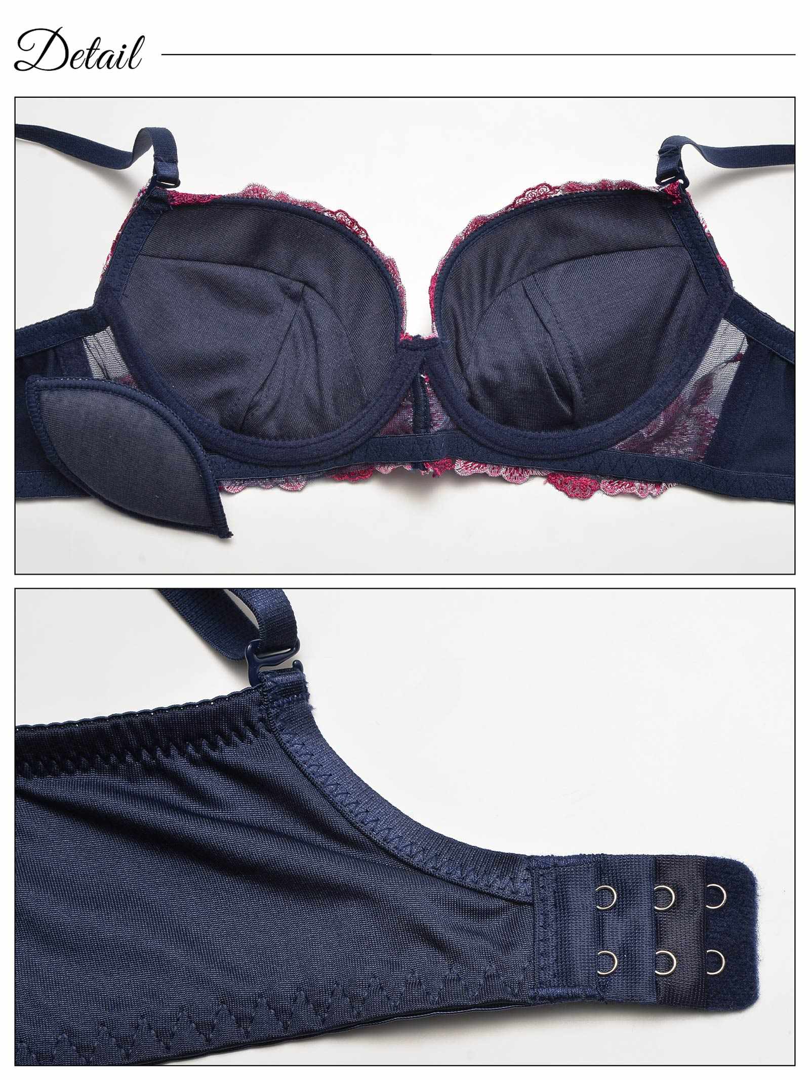 10/6新作!【3点セット】クラッシーブルーミングローズ育乳脇高ブラジャー&フルバック&Tバックショーツ