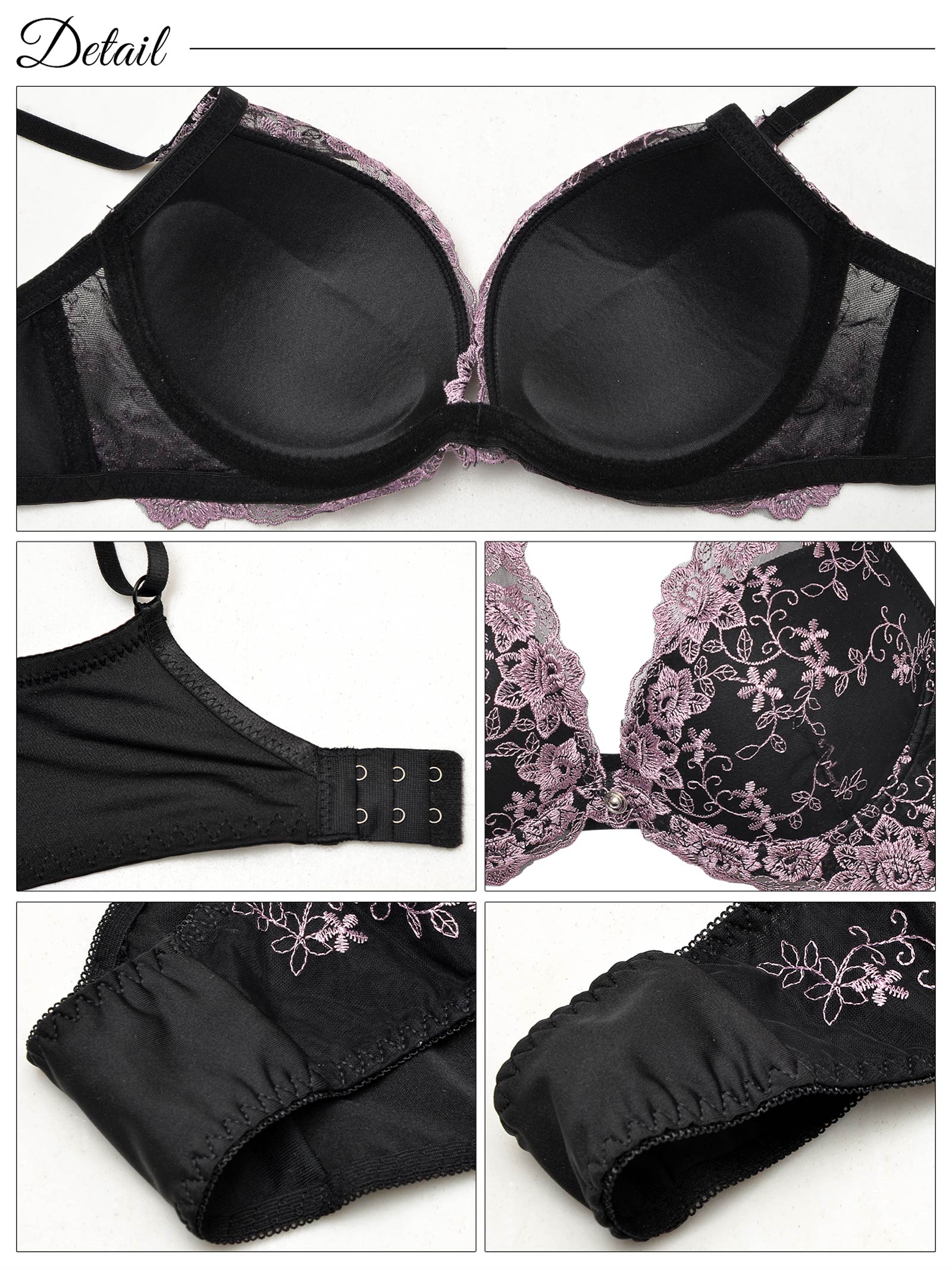 1/24新作!三上悠亜着用【3点セット】ビューティフルアイビーローズ育乳脇高ブラジャー&フルバック&Tバックショーツ