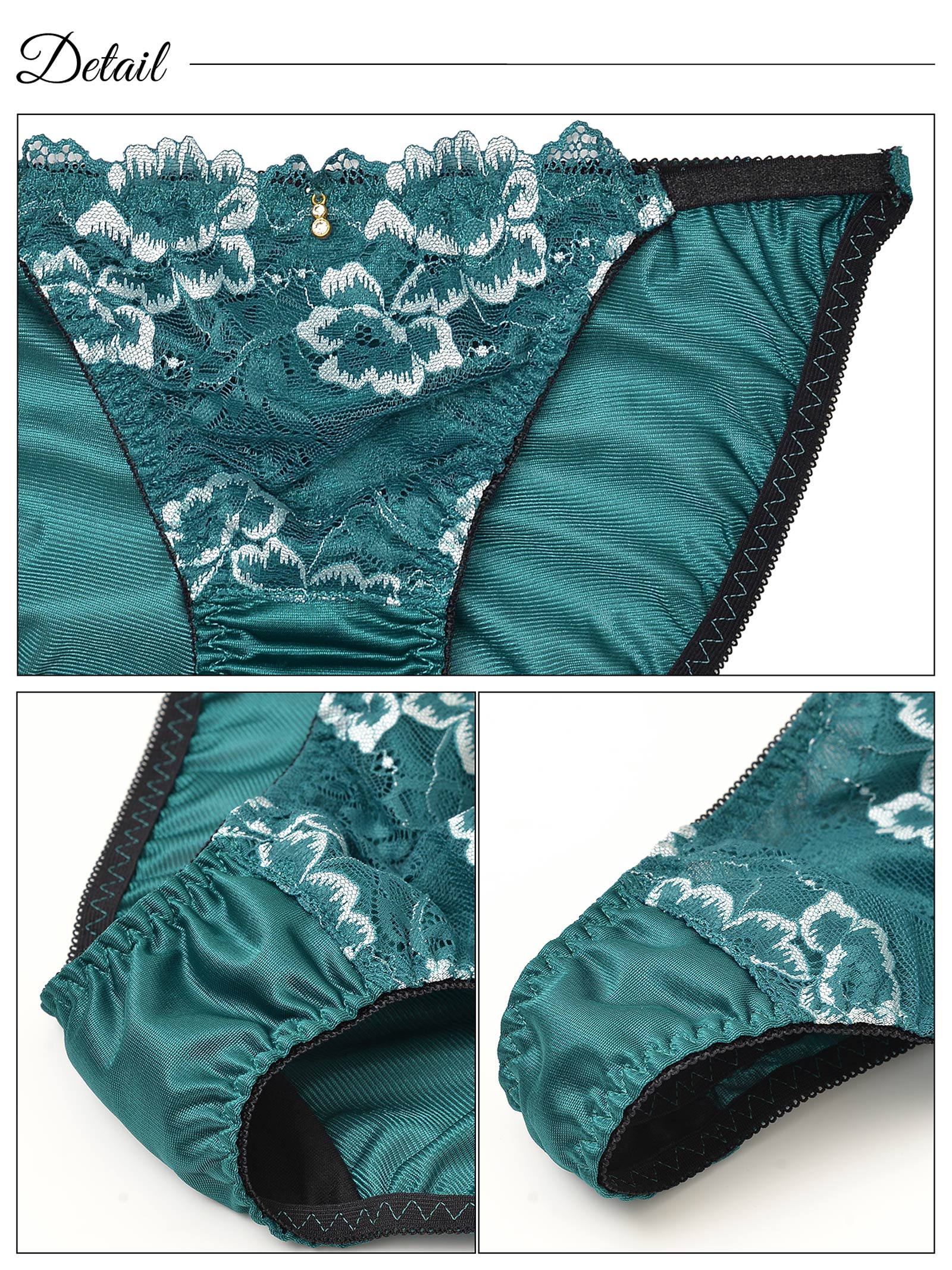 11/22新作!【3点セット】シックグロッシーブルームブラジャー&フルバック&Tバックショーツ