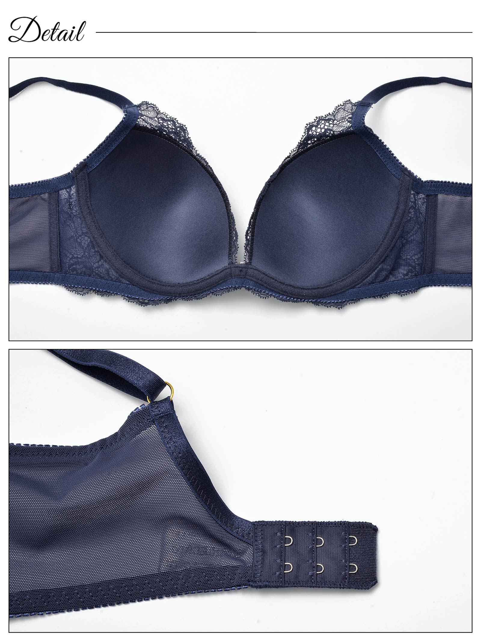 ドレッシーオールフラワーレース育乳脇高ブラジャー&フルバックショーツ - 【公式】247Lingerie