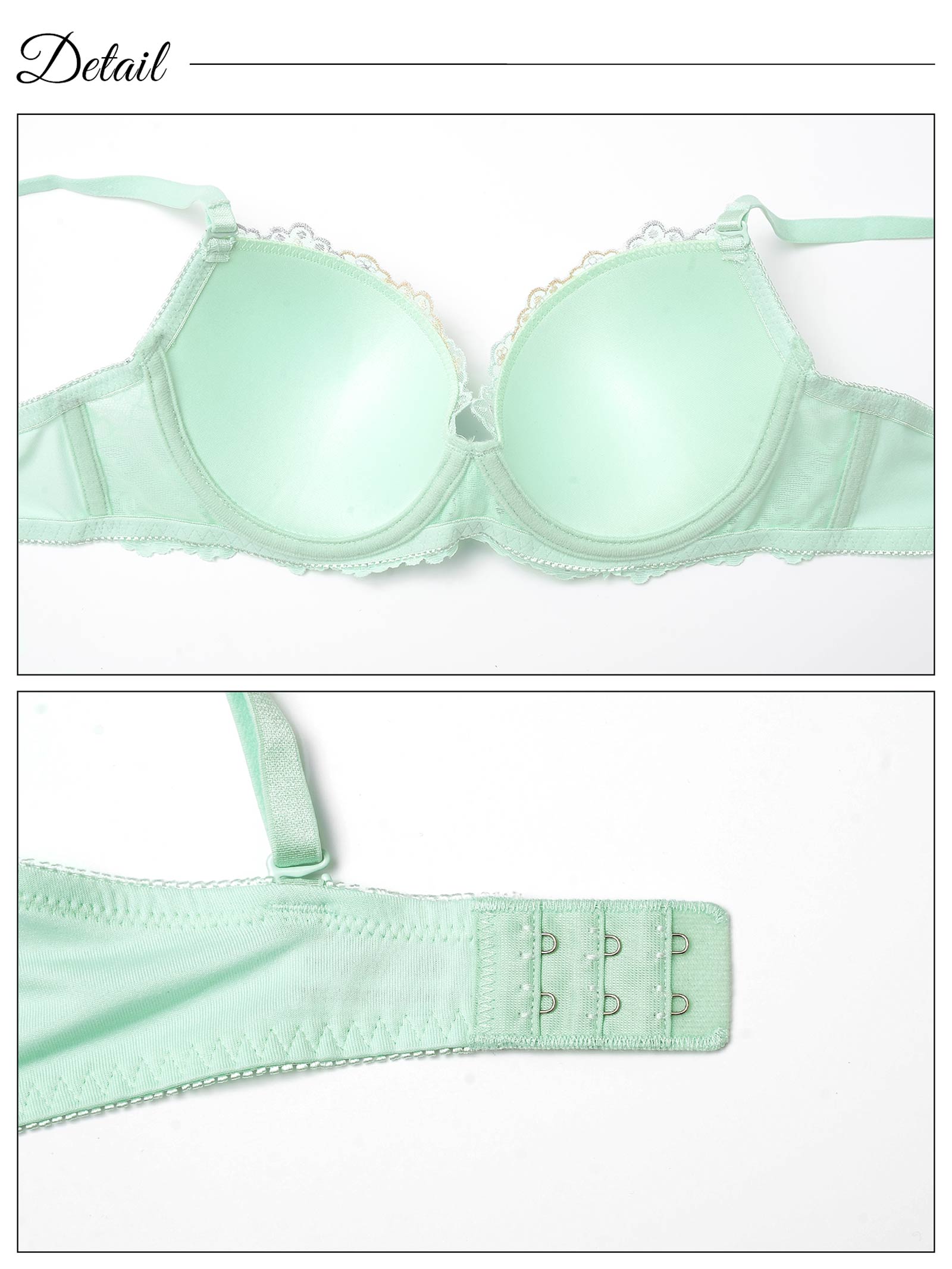 2/21新作!ミルキーペールフラワーブラジャー&フルバックショーツ