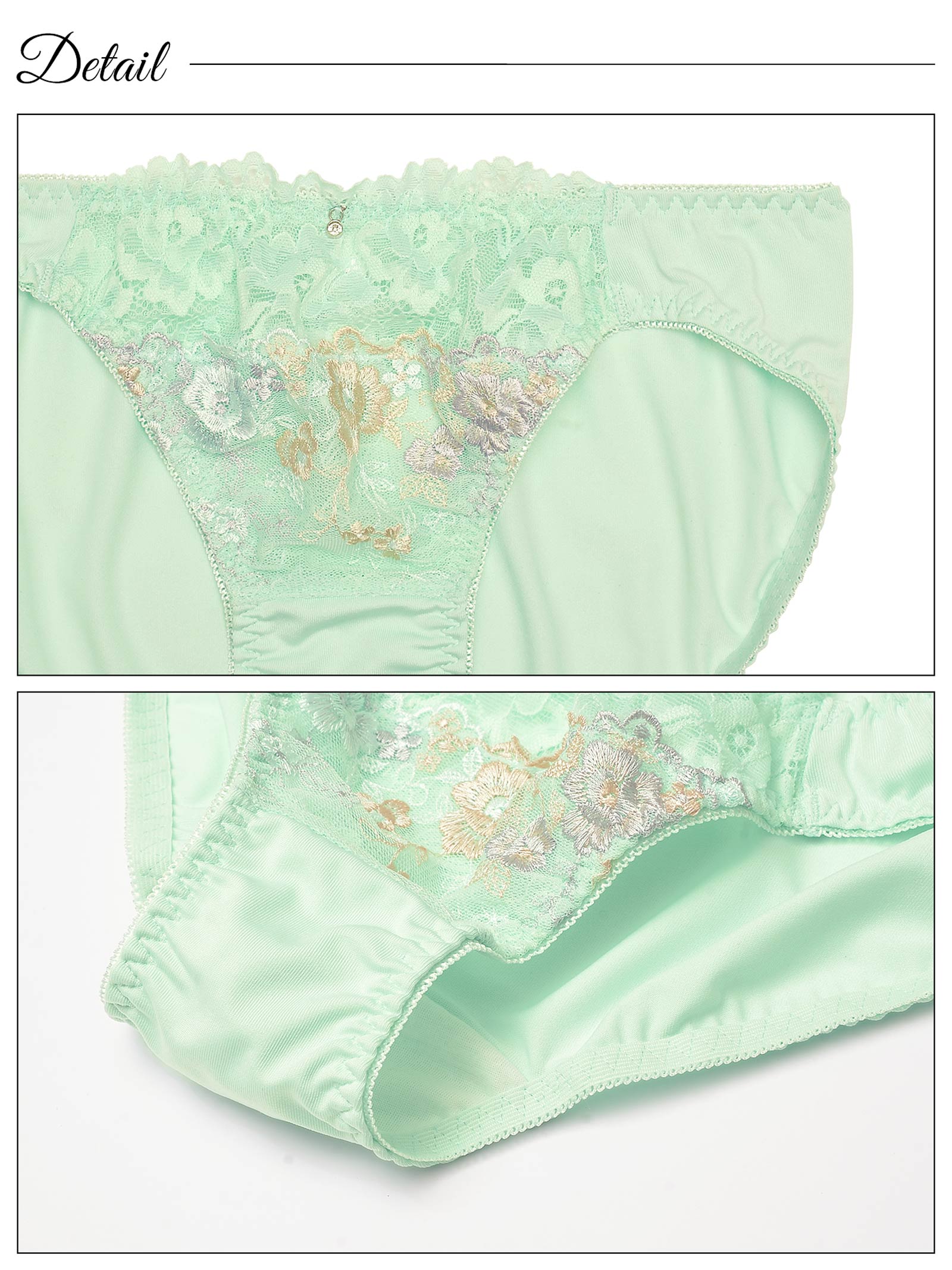 2/21新作!ミルキーペールフラワーブラジャー&フルバックショーツ