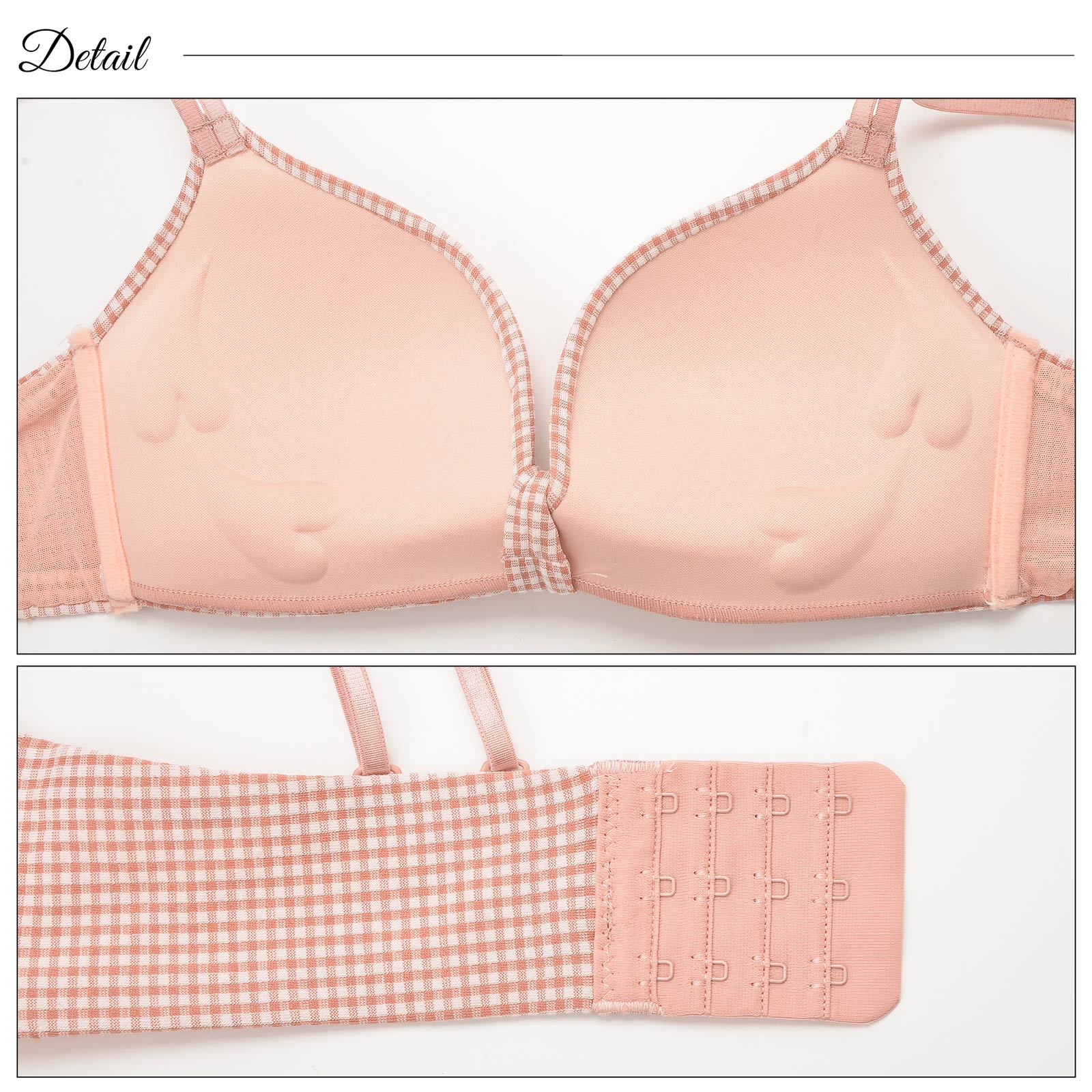 10/25新作!【ノンワイヤー】ガーリーパステルカラーブラジャー&フルバックショーツ