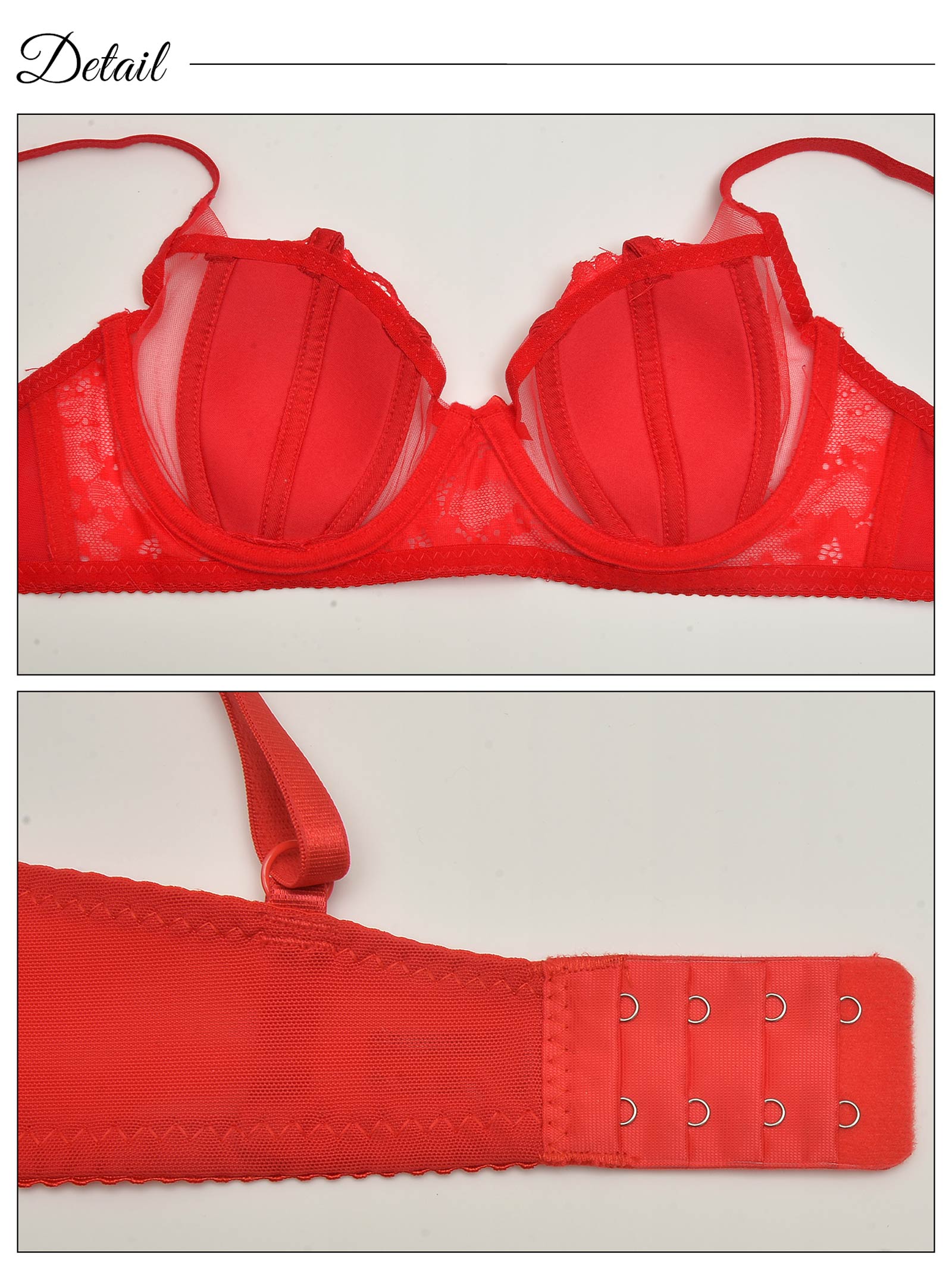 8/23新作!シースルーディープフラワーブラジャー&バック透けフルバックショーツ