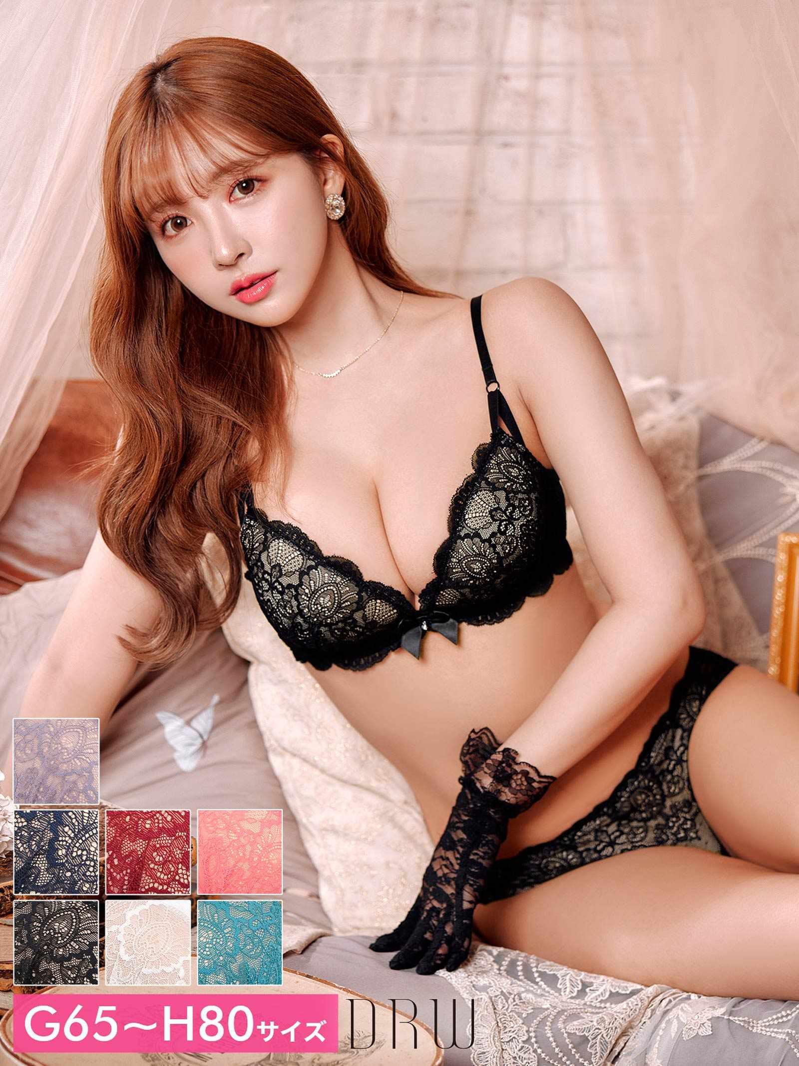 2/10再販!三上悠亜着用【3点セット】【GHサイズ】ヴィーナスヌーディブラジャー&バック透けフルバック&ハーフバックショーツ - 【公式】247Lingerie