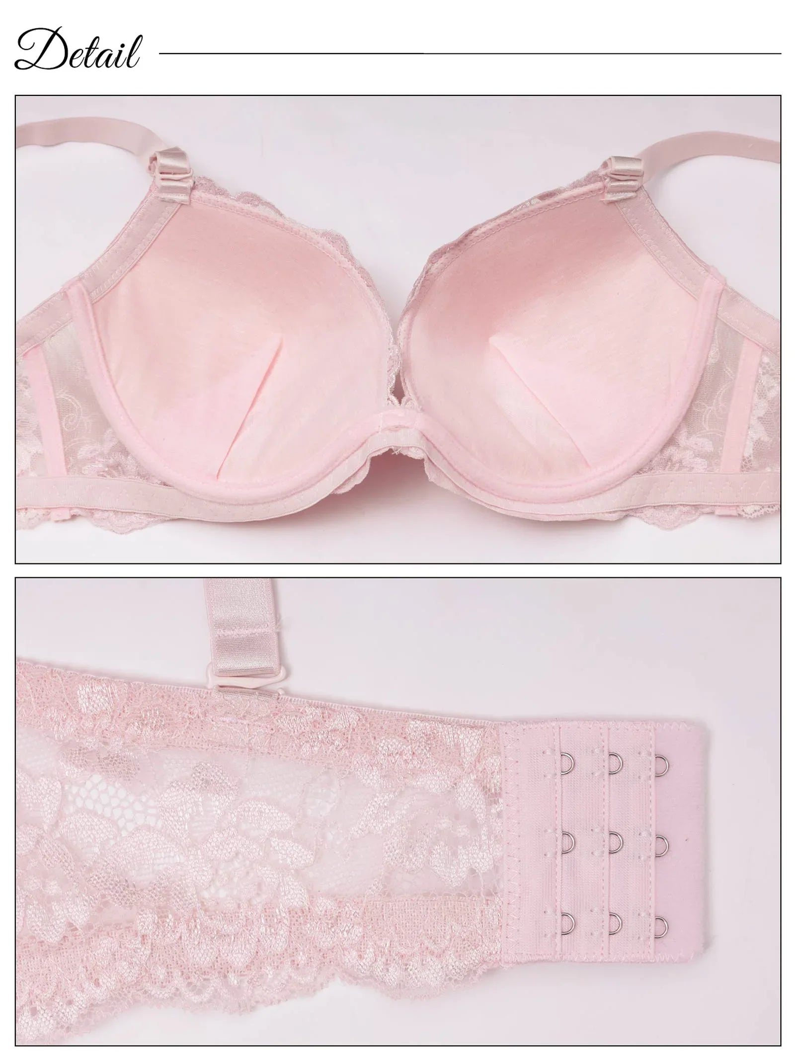 【三上悠亜着用】【EFサイズ】パステルレースxヌーディーブラジャー&バック透けフルバックショーツ - 【公式】247Lingerie