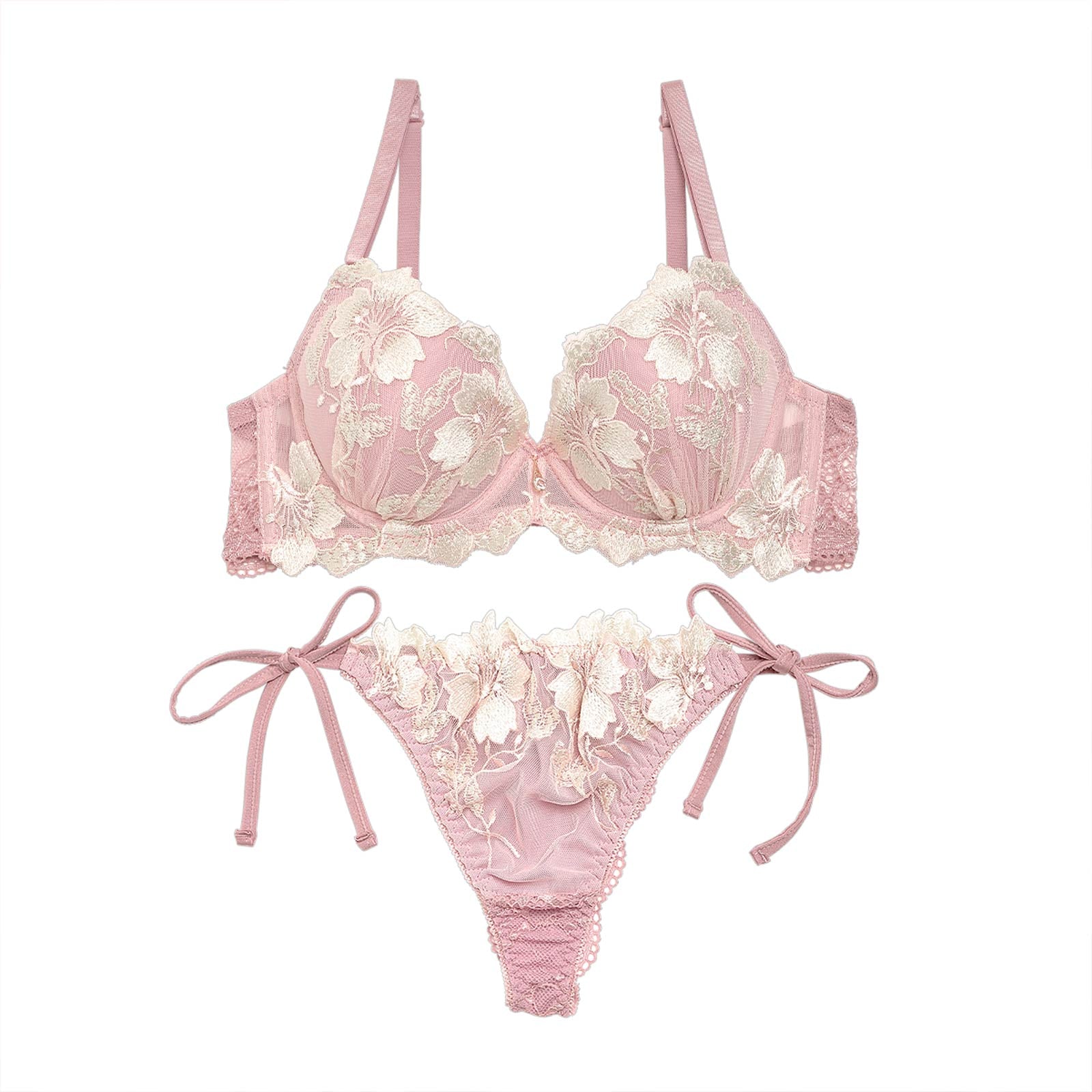 2/20再販!グラジオラスflowerレースブラジャー&サイド紐・バック透けTバック - 【公式】247Lingerie