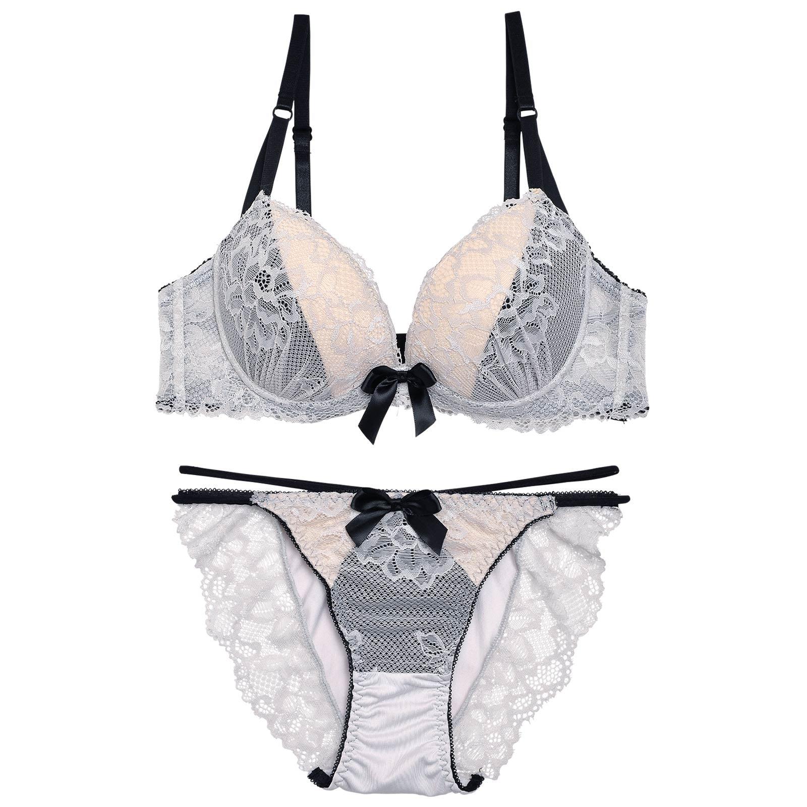 ヌーディーレースブラジャー&フルバックショーツ - 【公式】247Lingerie