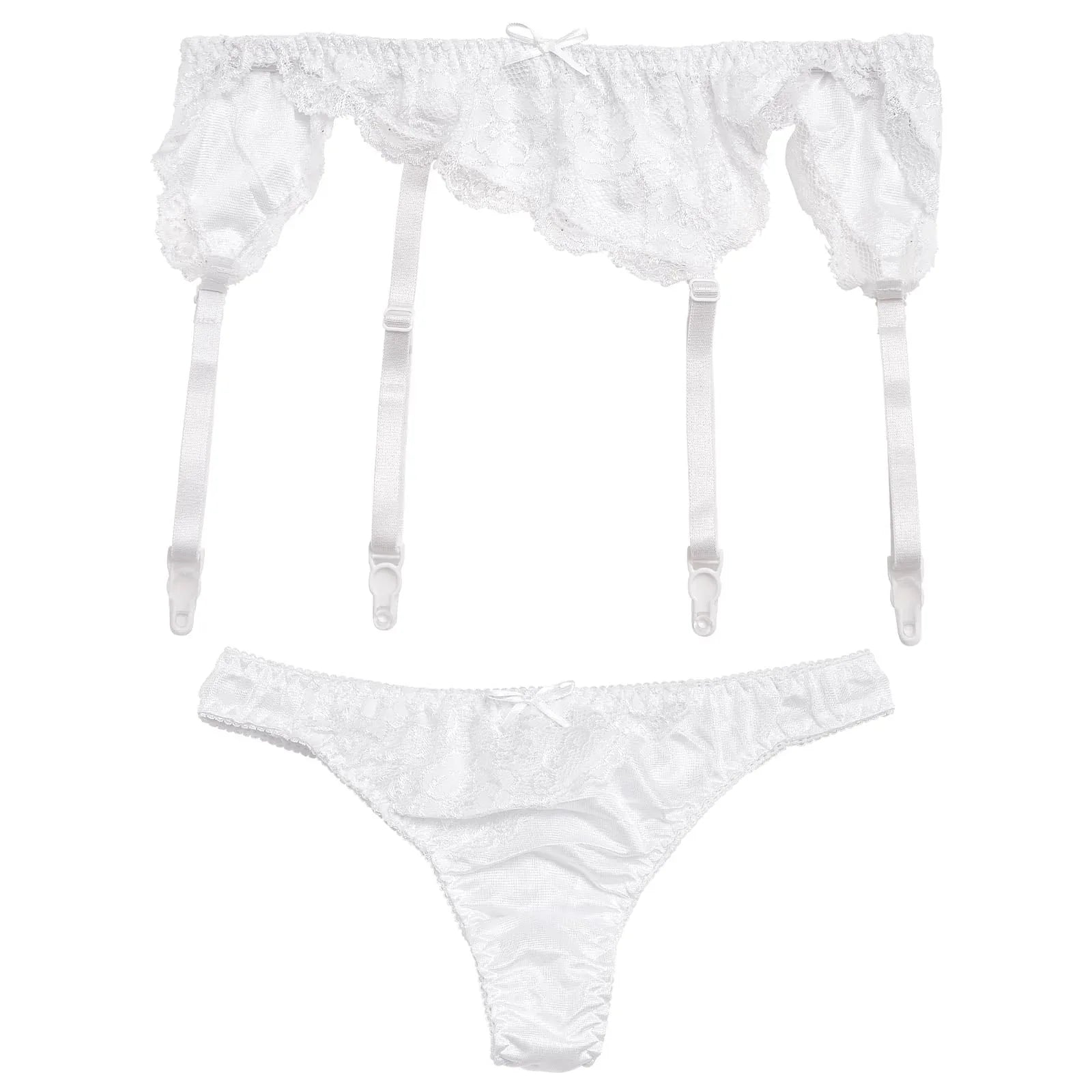 1/15再販!アシンメトリーレースガーターベルト&Tバック - 【公式】247Lingerie