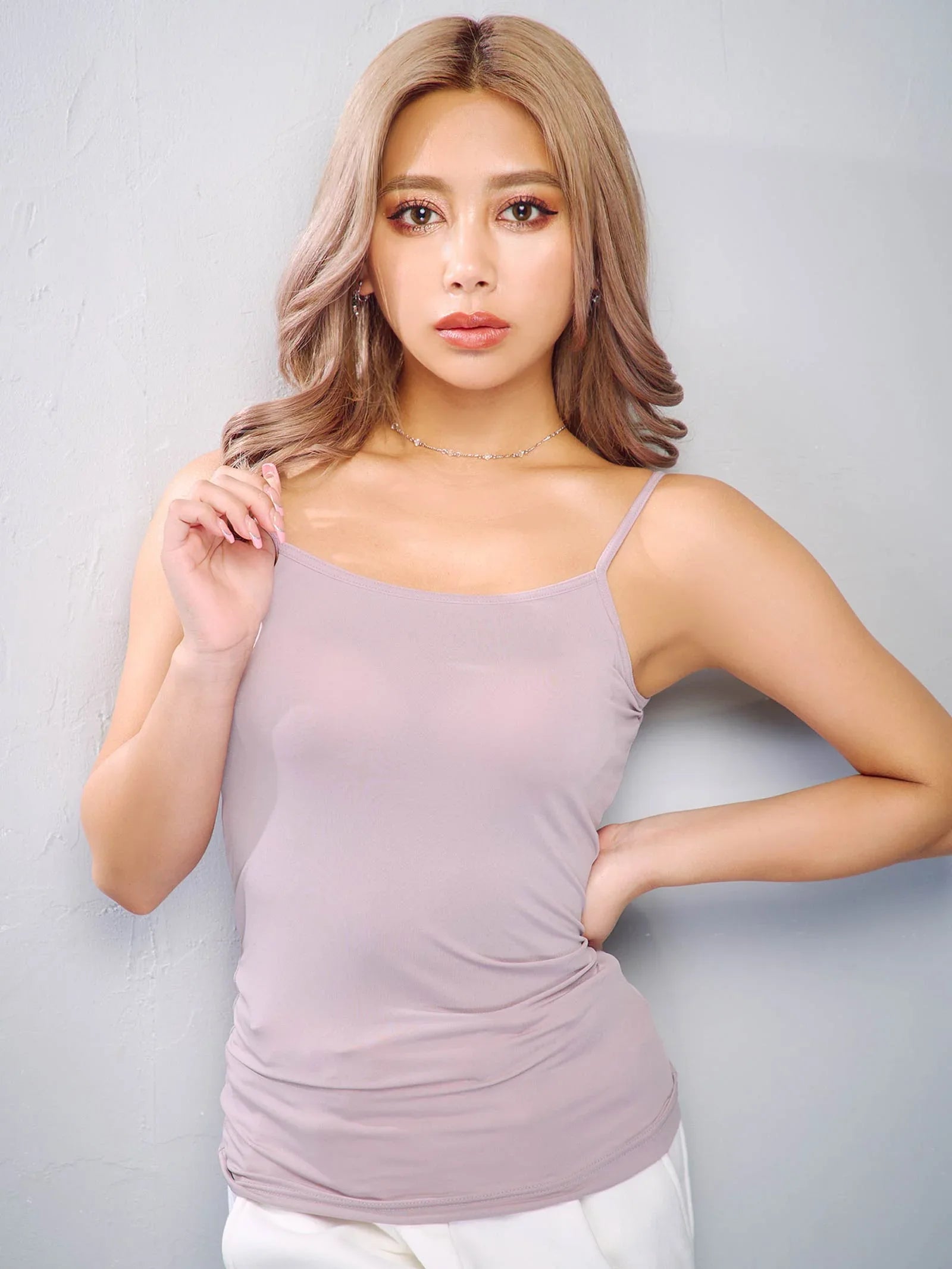 ワンカラースムースカップ付きキャミソール - 【公式】247Lingerie