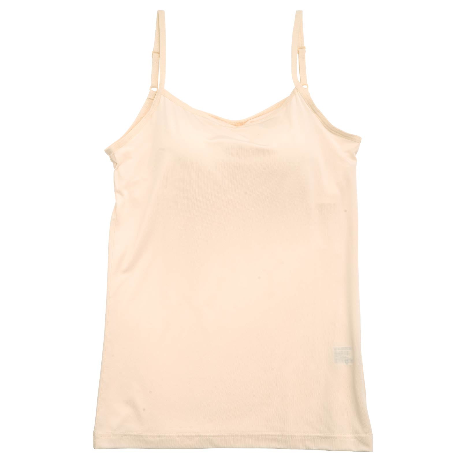 ワンカラースムースカップ付きキャミソール