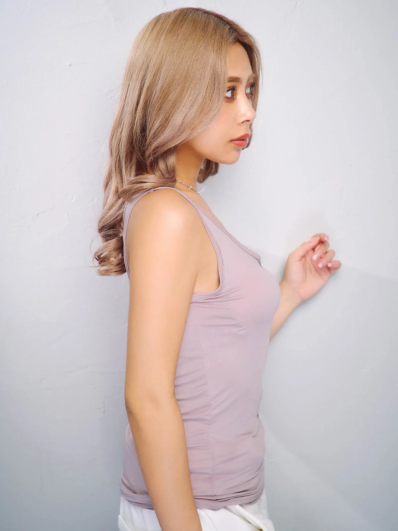 ワンカラースムースカップ付きタンクトップ - 【公式】247Lingerie