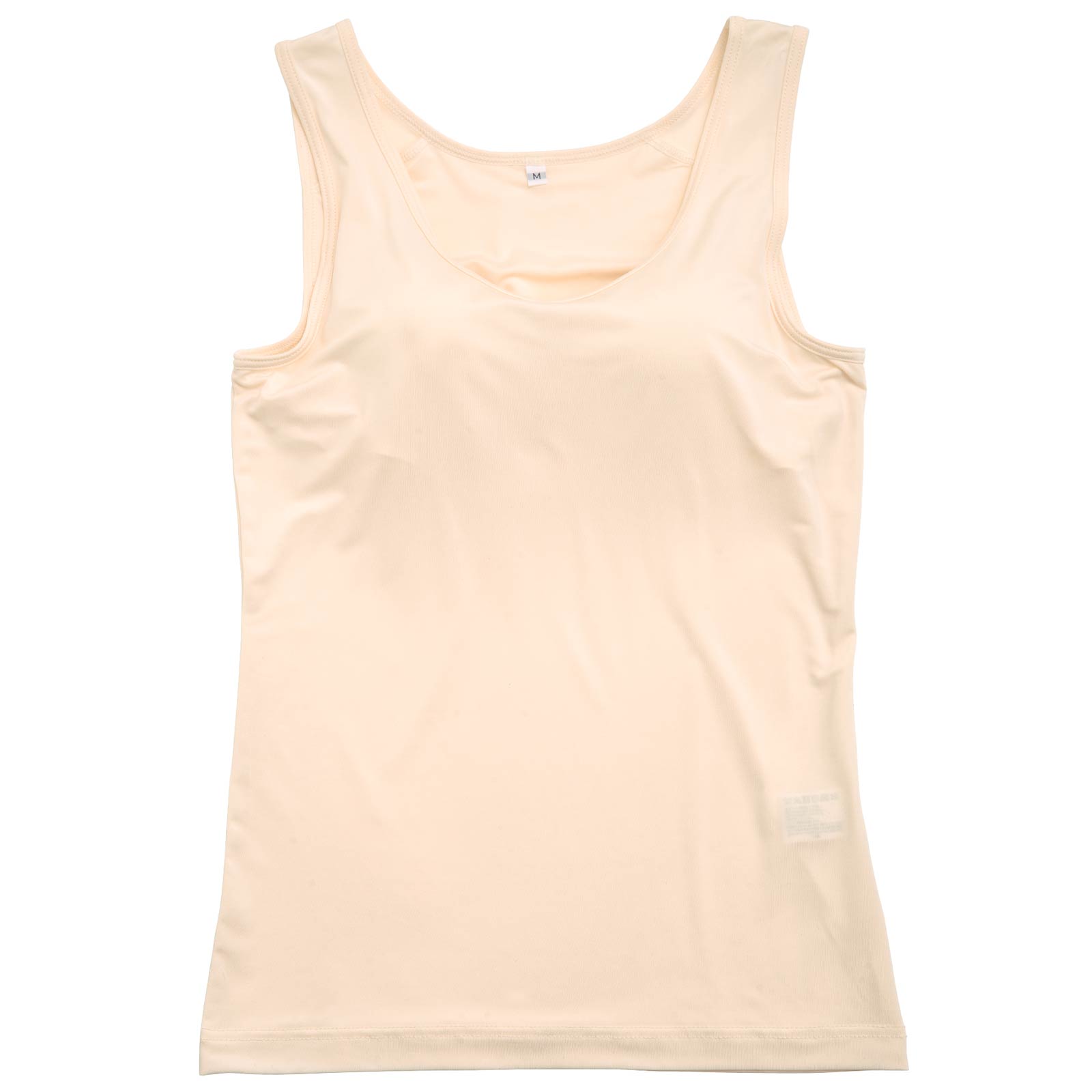 ワンカラースムースカップ付きタンクトップ