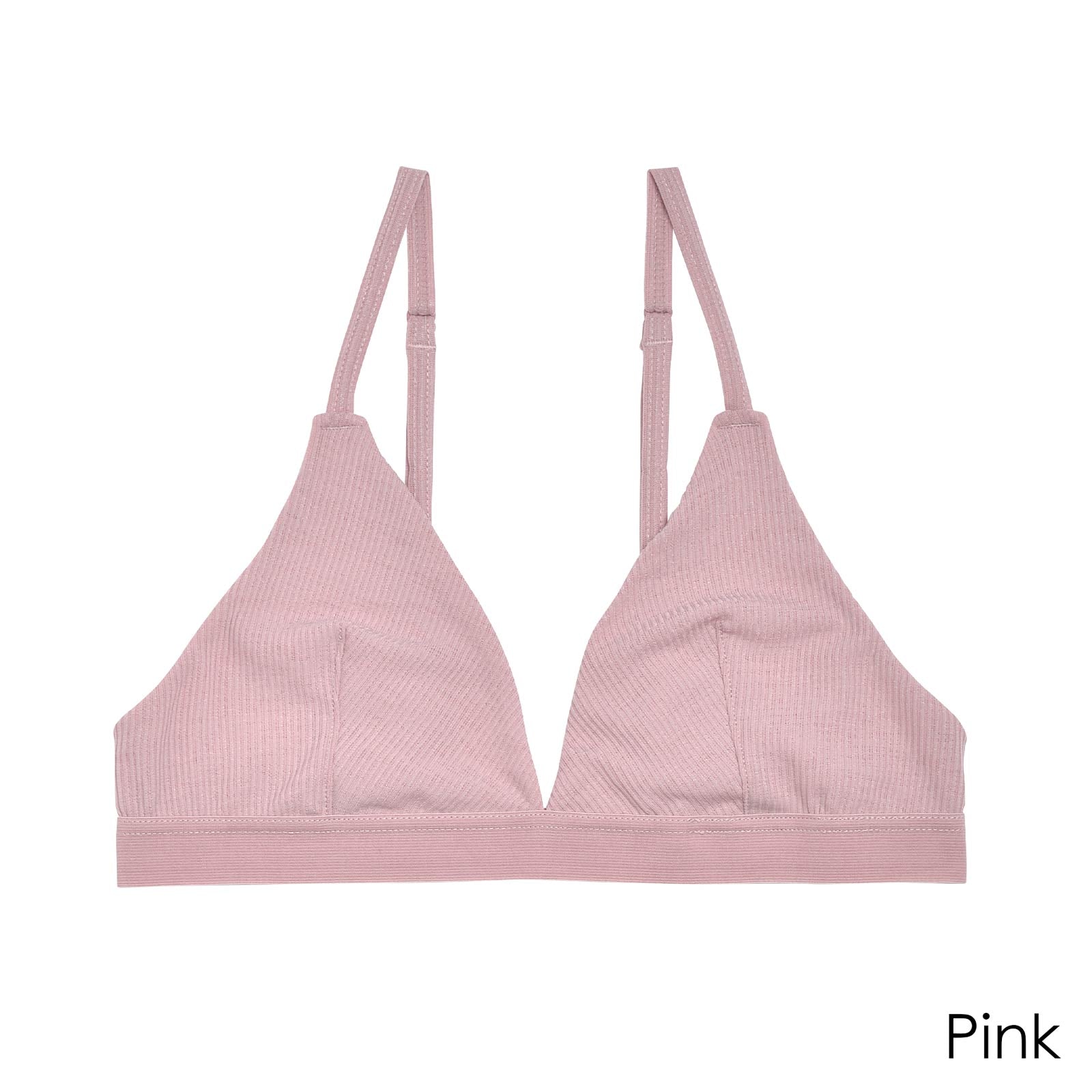 【mikomori】≪50%OFF≫Rib Triangle Bralette リブトライアングルブラレット【BAILA4月号/田中みな実着用】