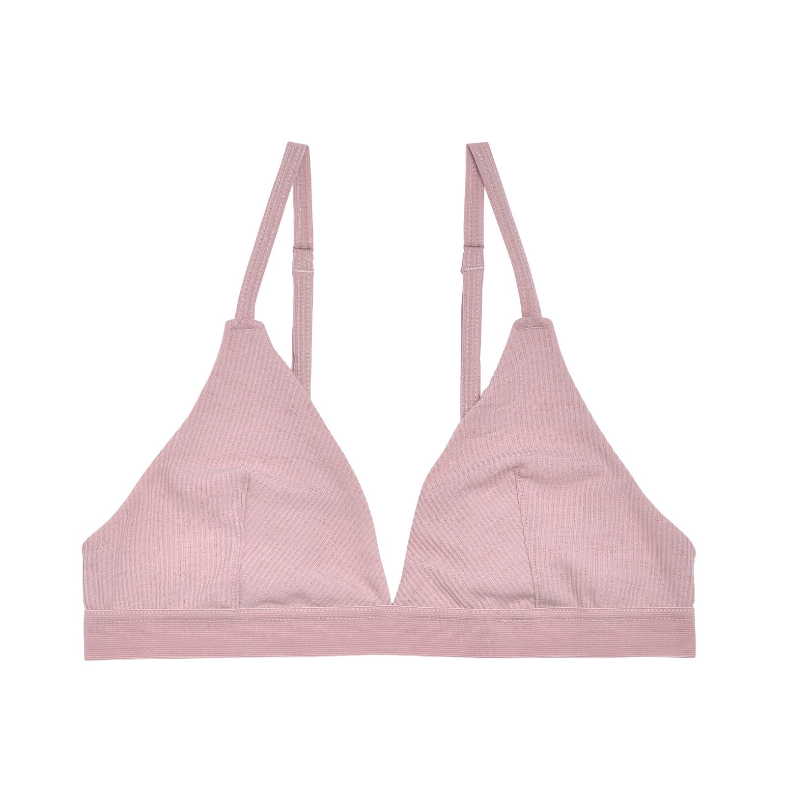 【mikomori】Rib Triangle Bralette リブトライアングルブラレット【BAILA4月号/田中みな実着用】