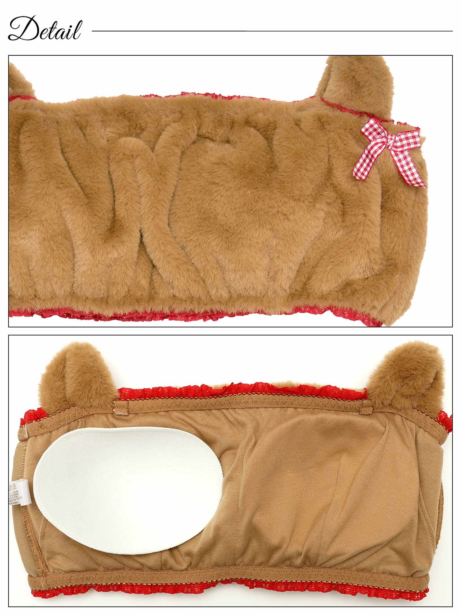 11/27新作!ラブリーテディベアチューブブラジャー単品