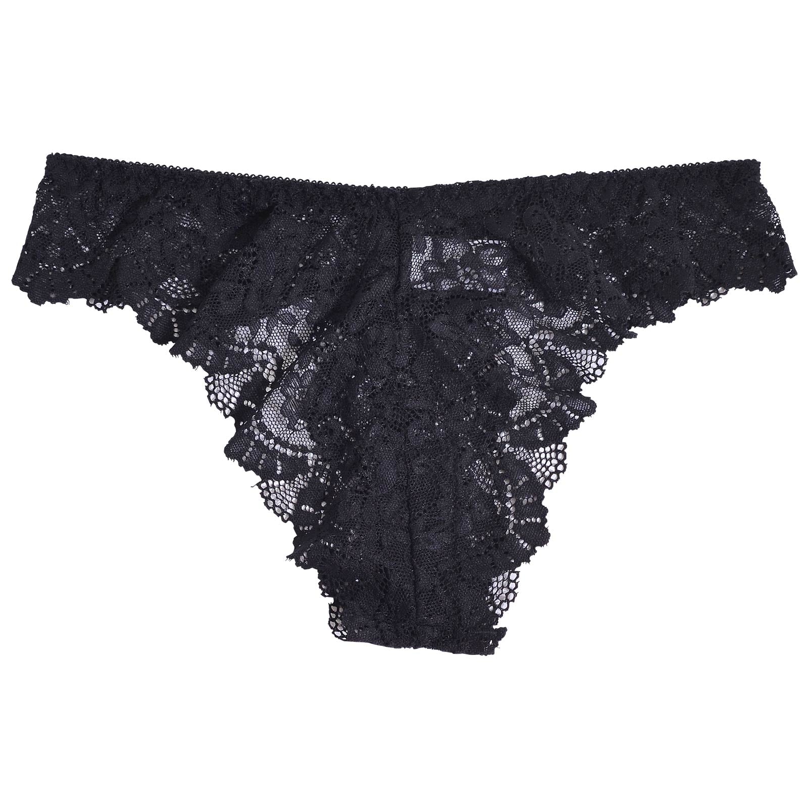 11/22再販!フローラルオールレースバック透けTバックショーツ単品