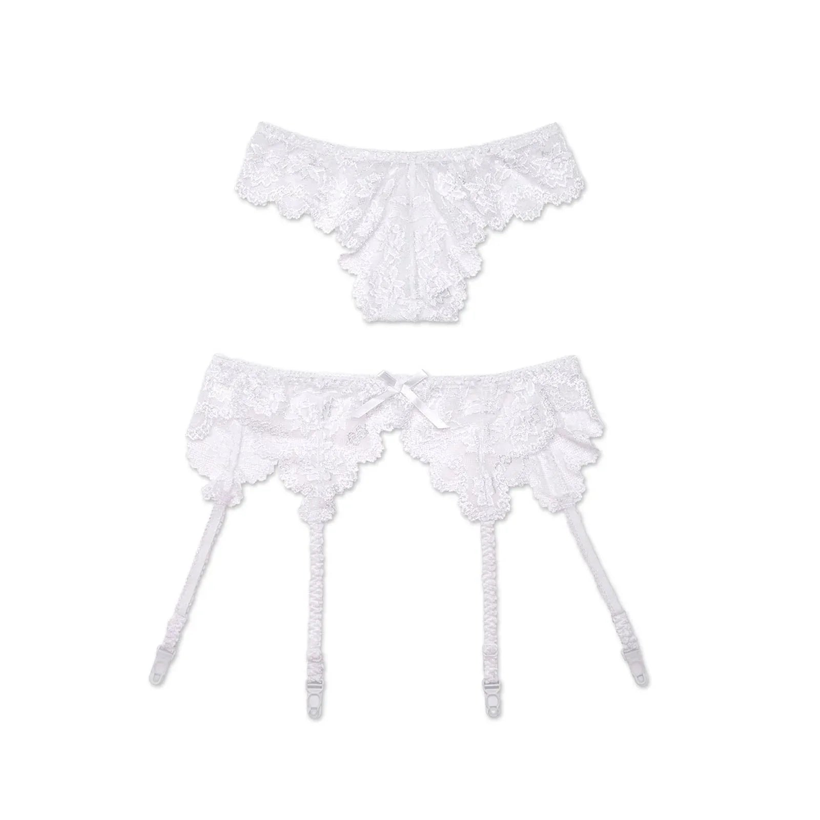 2/19再販!クラシカルフラワーX透けレースガーター付きショーツ - 【公式】247Lingerie