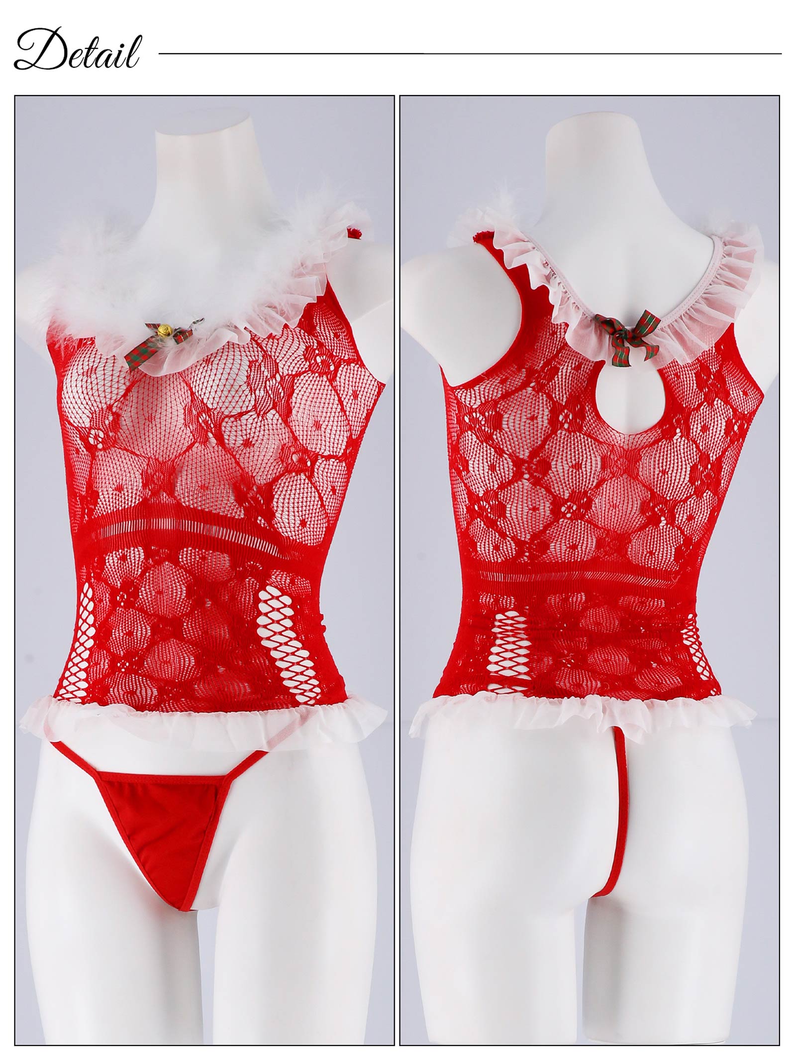 12/3再販!【カチューシャ付き】トナカイサンタコスプレランジェリー