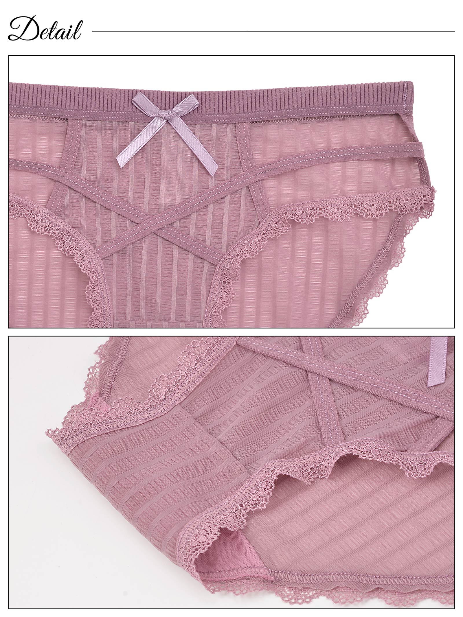 6/16新作!クロスリボンカットアウトフルバック単品ショーツ