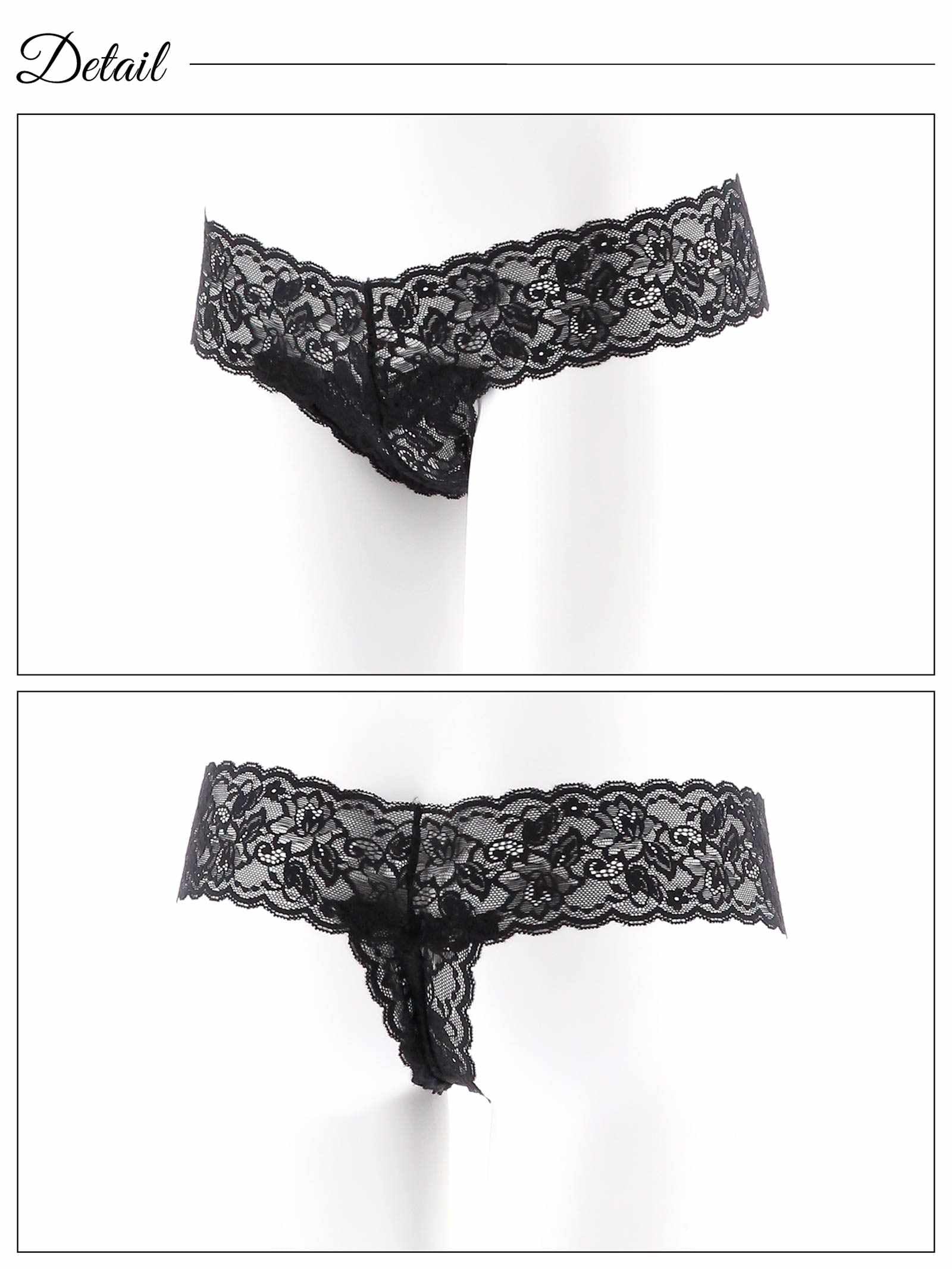 7/12新作!シースルーアーチフラワーTバックショーツ単品