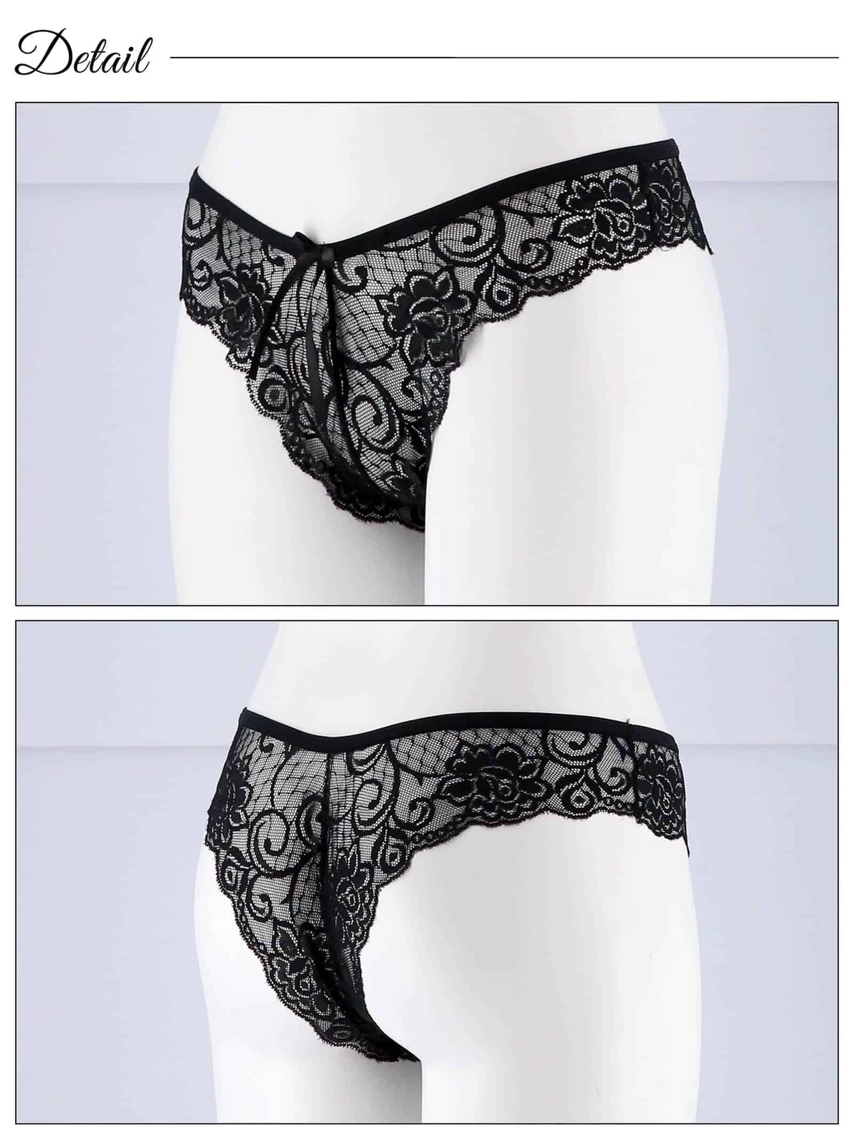 2/10再販!センシュアルオールシアーフラワーハーフバックショーツ単品 - 【公式】247Lingerie