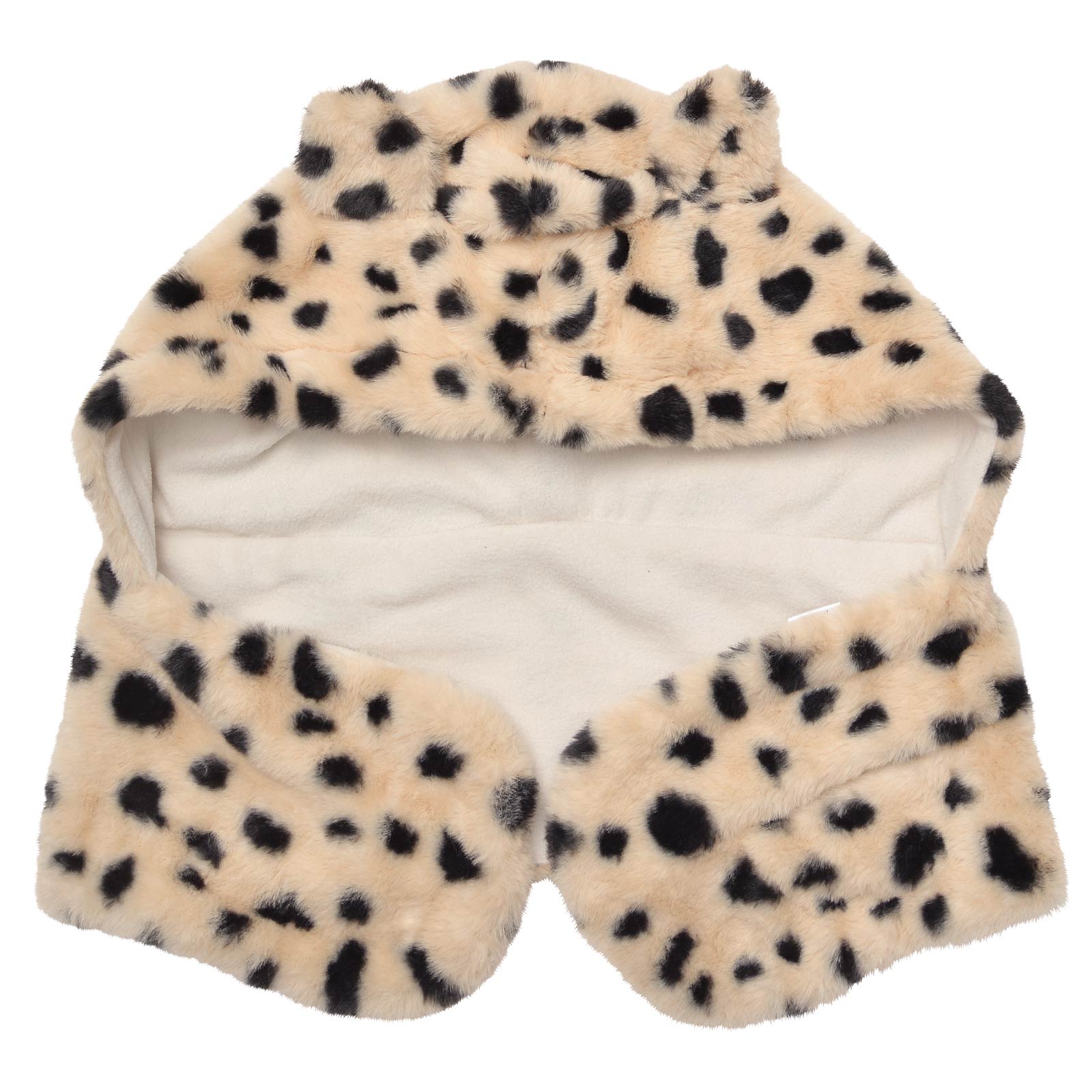 レオパードフード付きマフラー