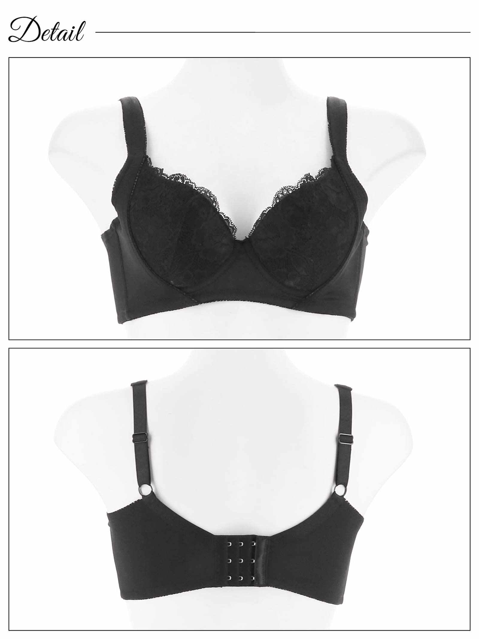 12/18新作!ナチュラルレーシィ育乳脇高ブラジャー単品