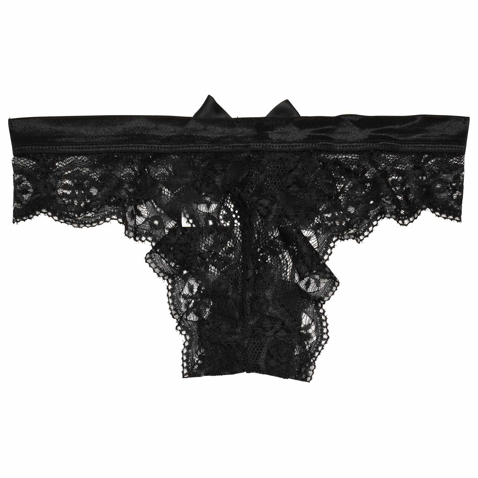 バックリボンオールレースTバックショーツ単品
