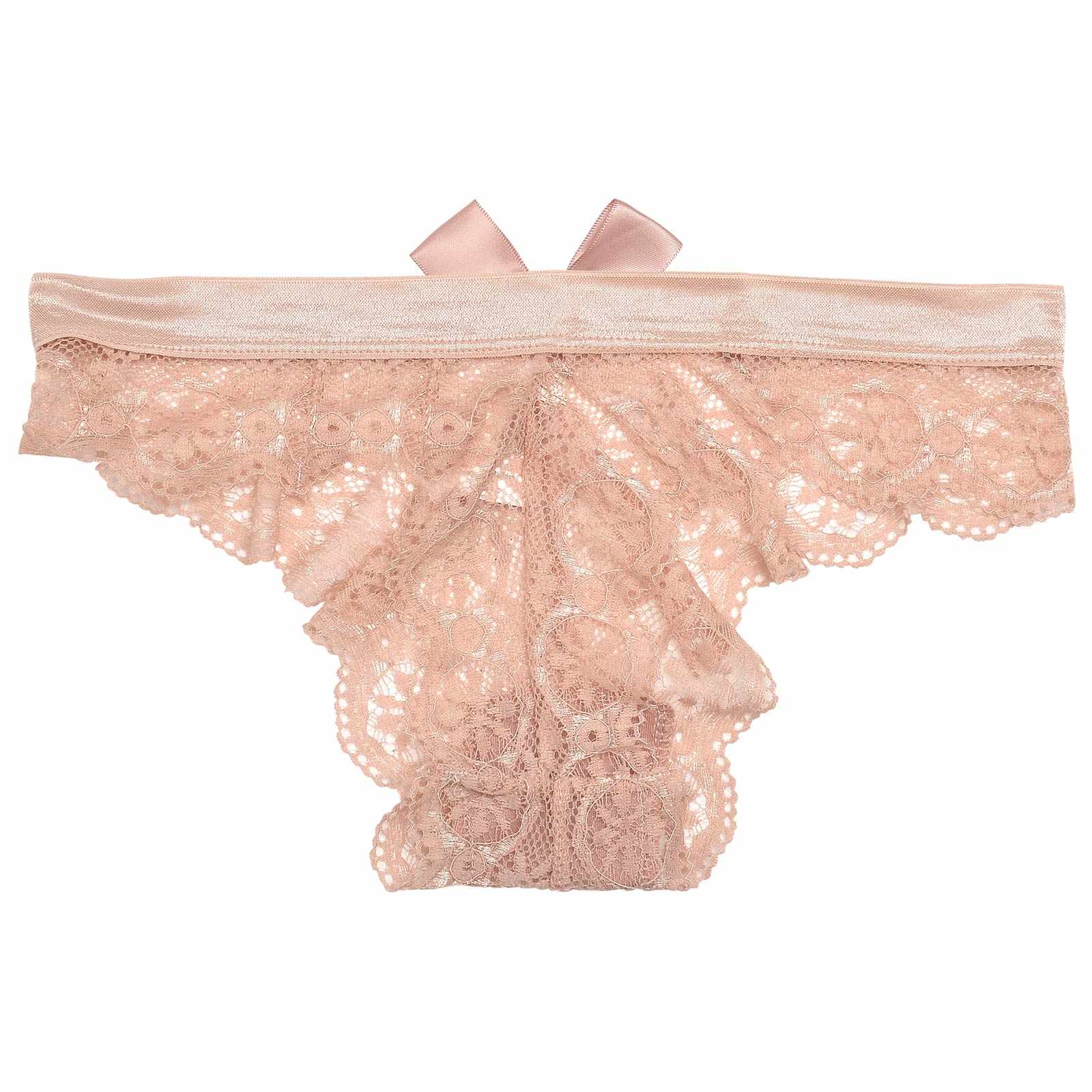 バックリボンオールレースTバックショーツ単品