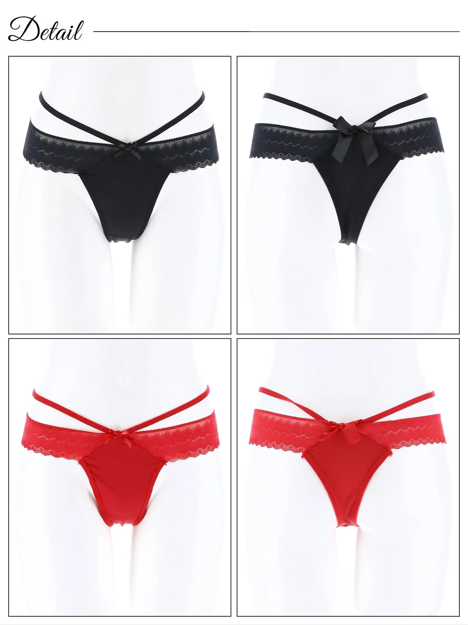 2/21再販!スカラップリボンコードTバックショーツ単品 - 【公式】247Lingerie