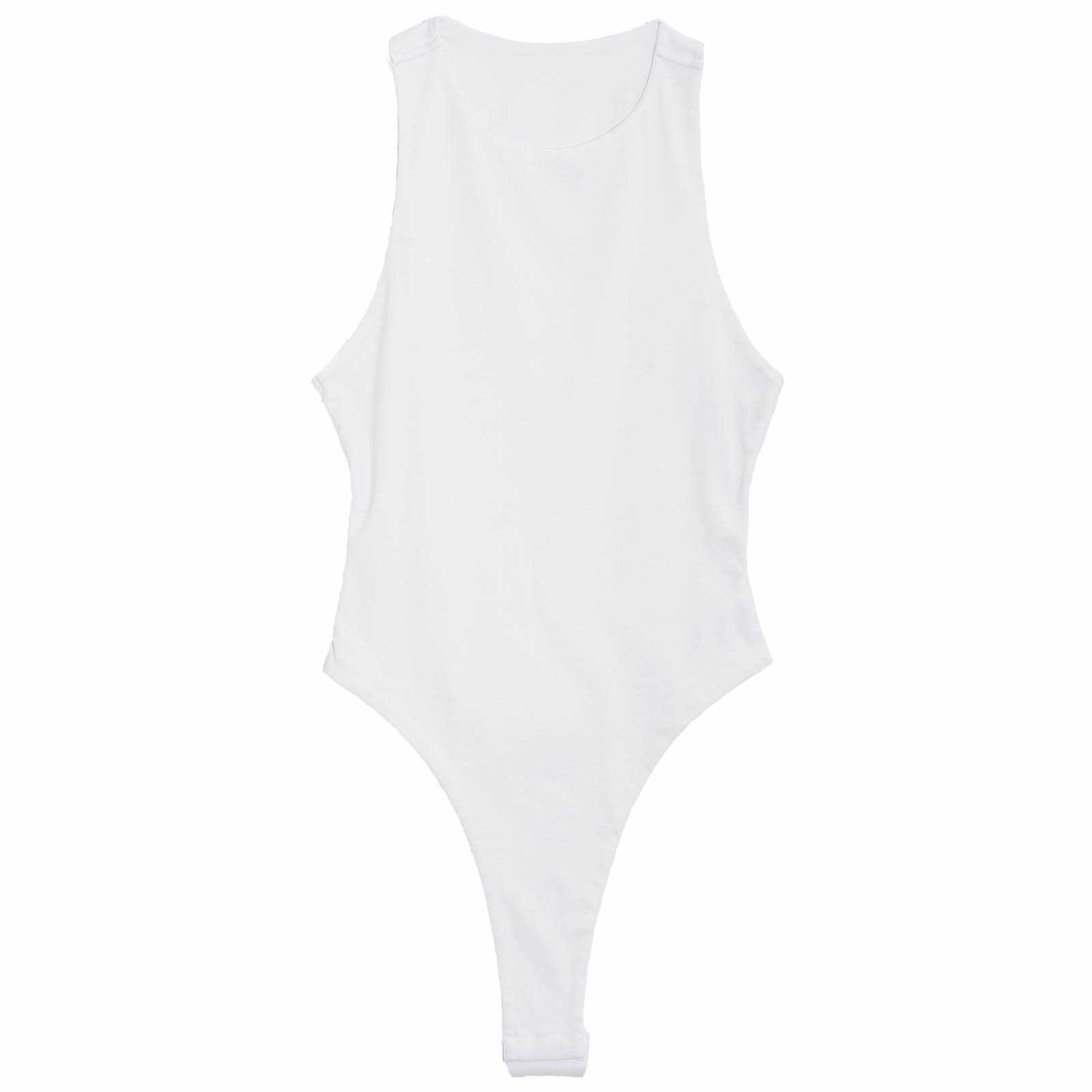 モノトーンバックホールボディスーツ