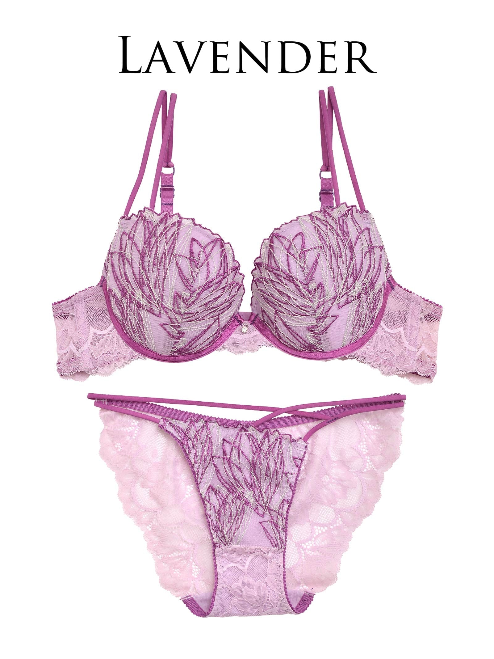 3/20新作!【Reinest】リュミエールブルジェオンブラジャー&バック透けフルバックショーツ