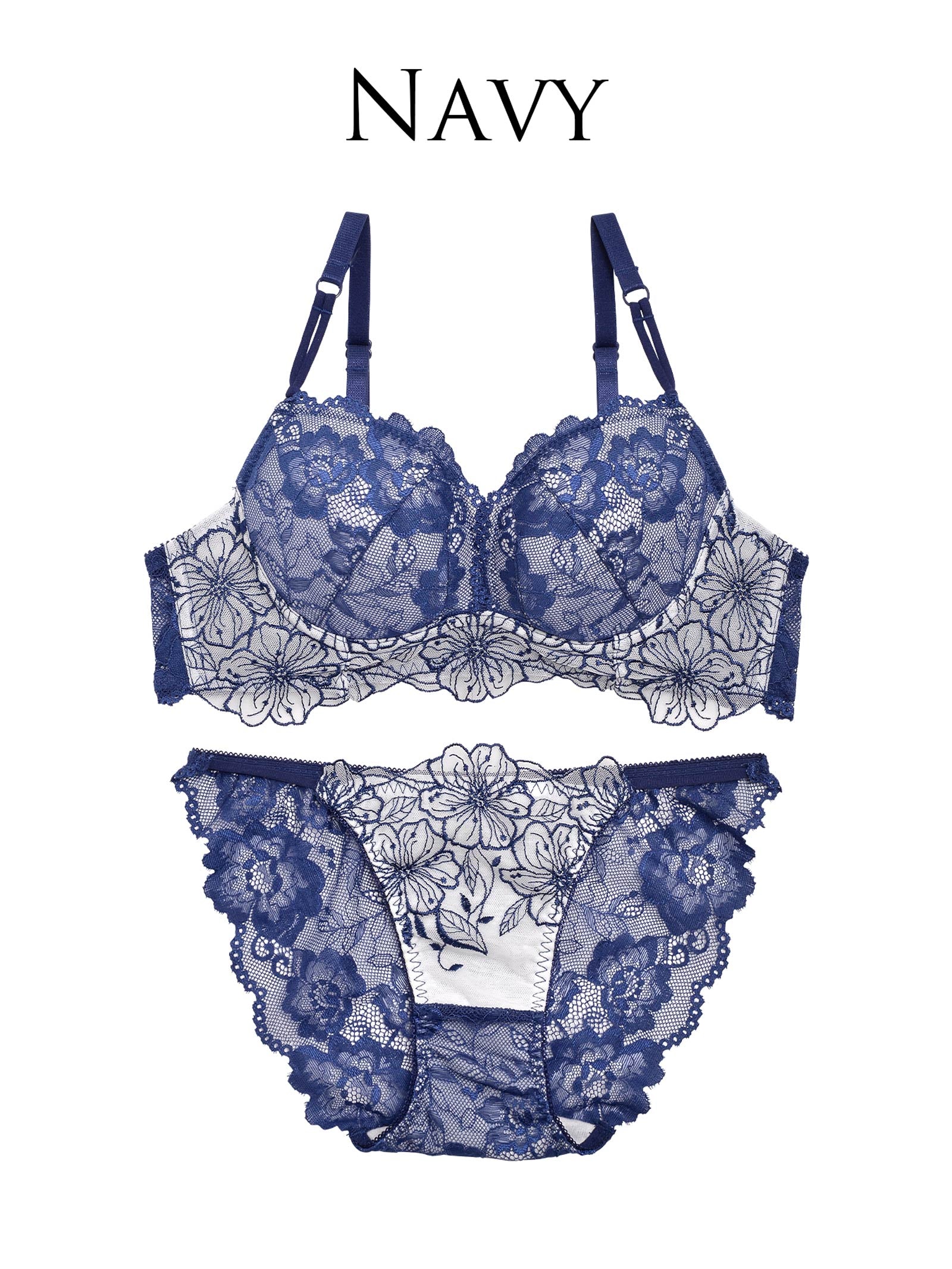 11/27再販!キムボラム着用【Reinest】SEXYレース花柄ブラジャー&バック透けフルバックショーツ