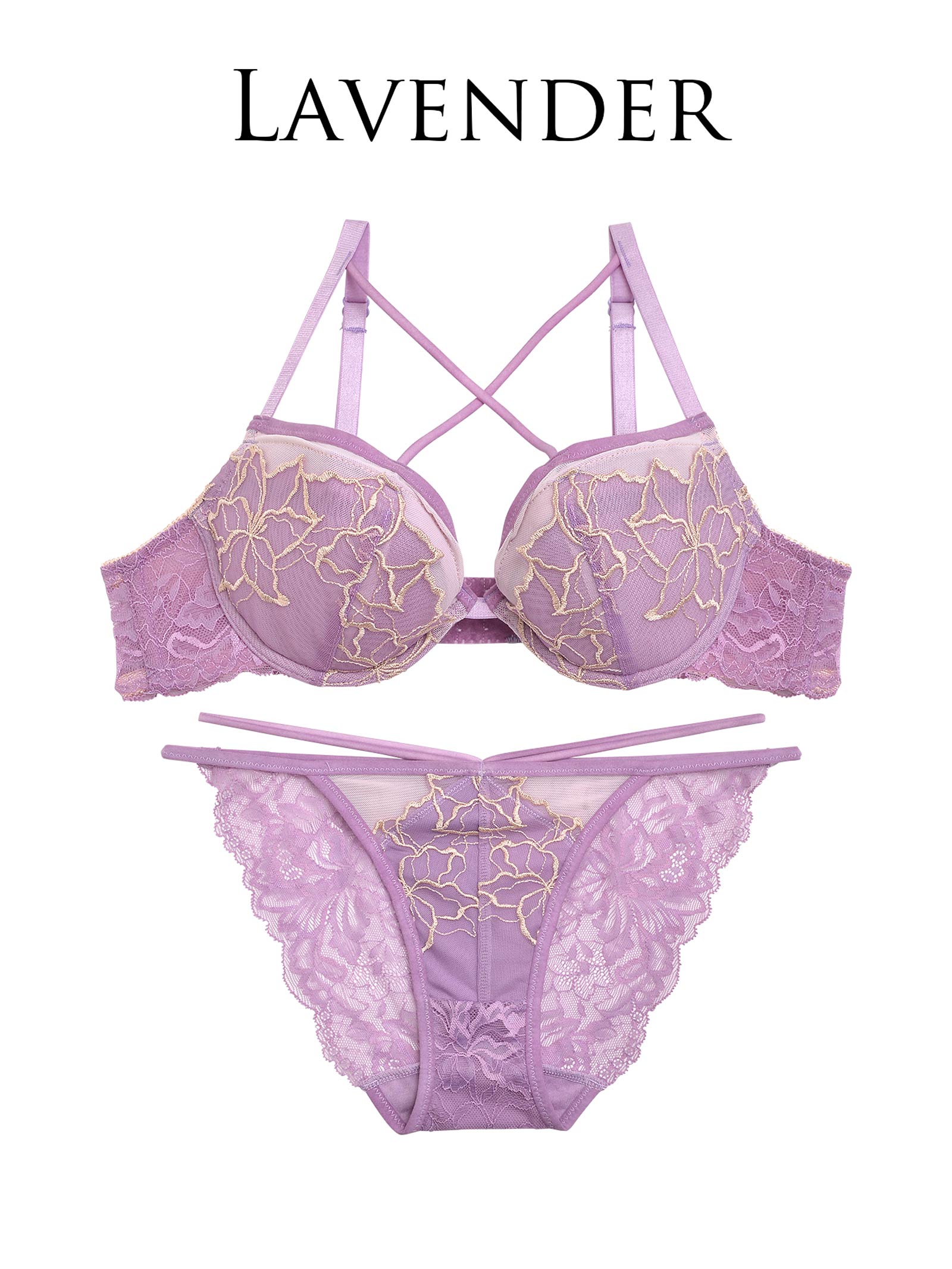 6/5新作!【Reinest】ベルフルールコードブラジャー&バック透けフルバックショーツ