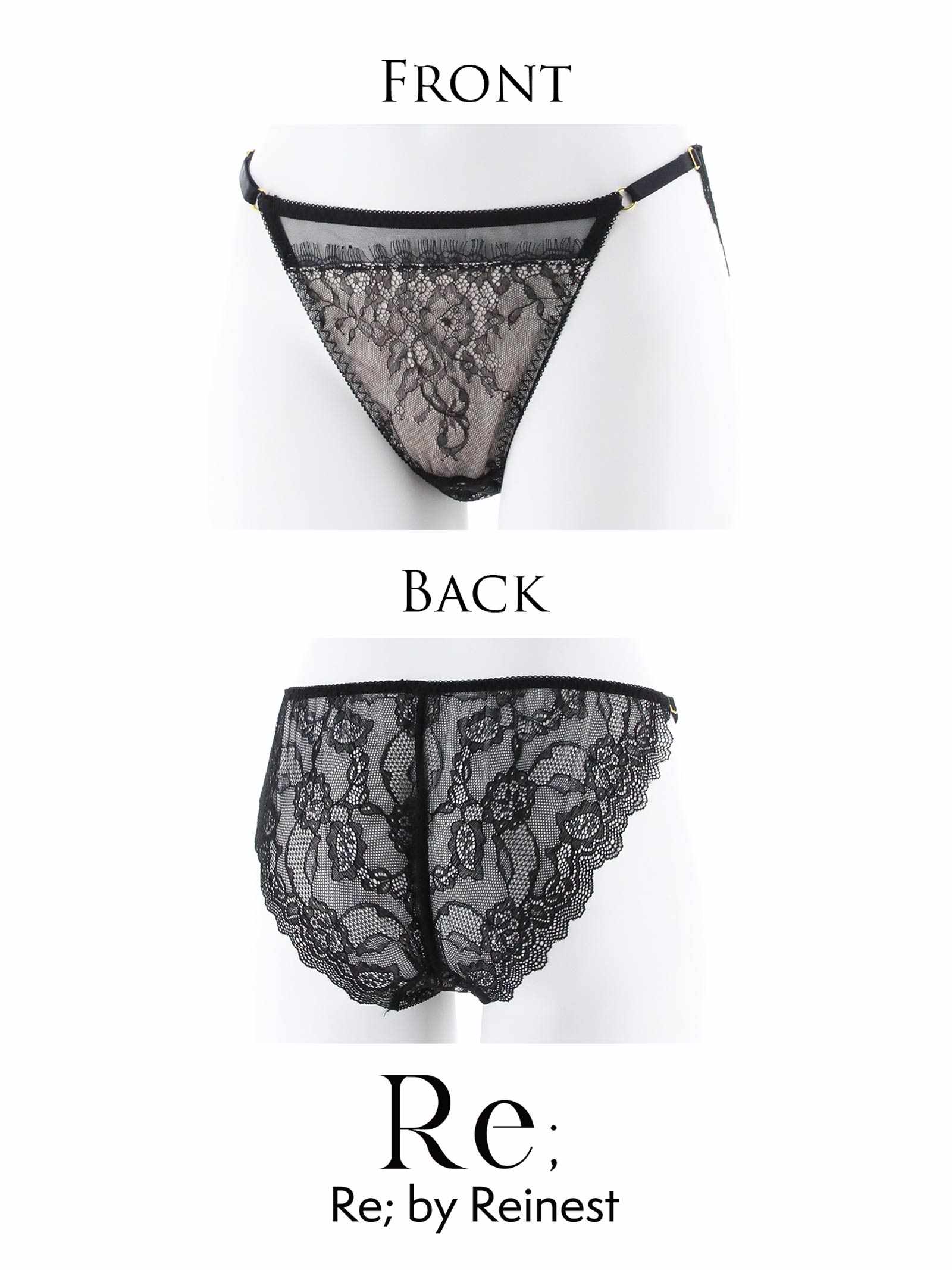 【Re;by Reinest】ZERO BRA series Sheer Lacy Shorts/ シアーレーシィ単品フルバックショーツ - 【公式】247Lingerie