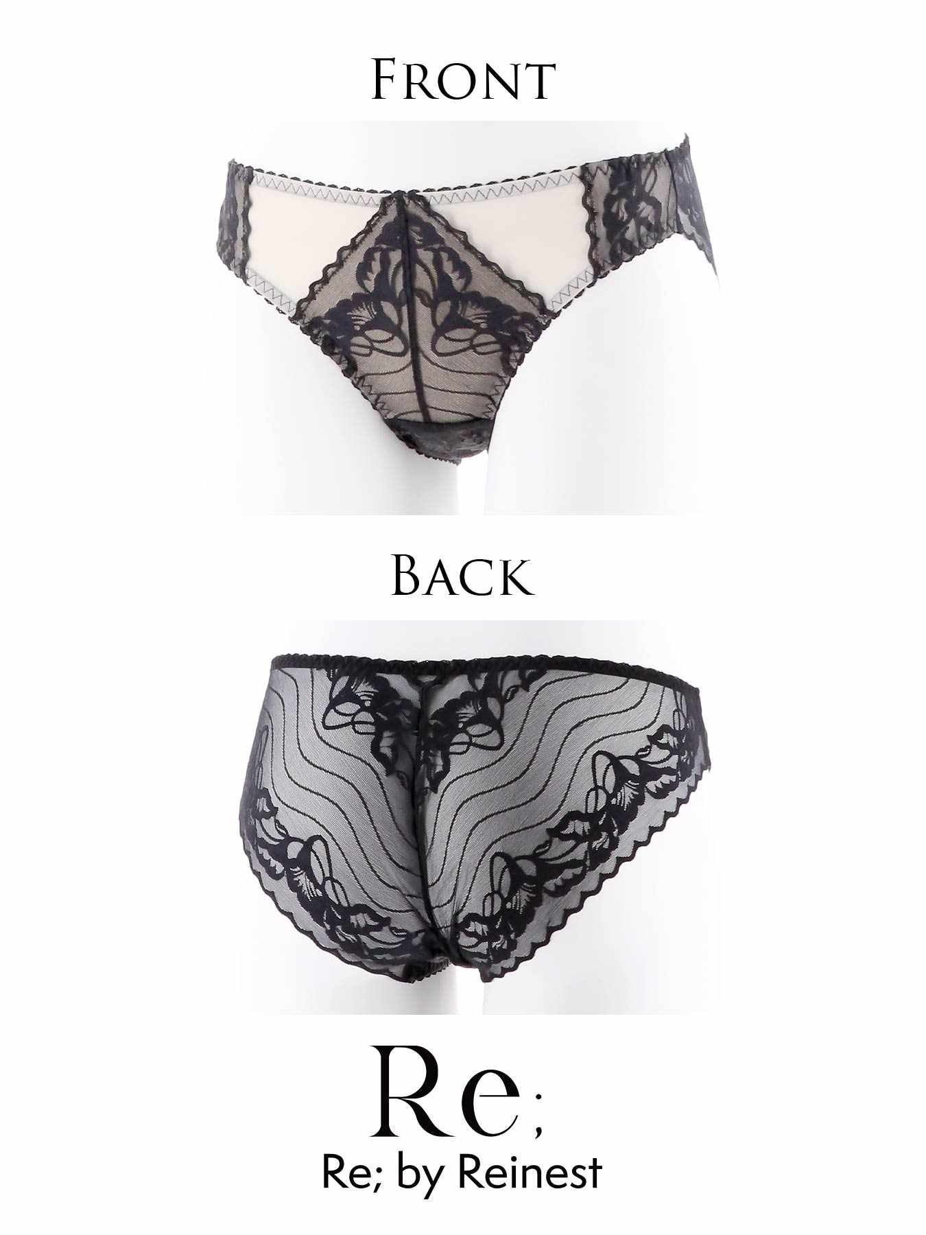 【Re;by Reinest】ZERO BRA series Nudy Lace Shorts/ヌーディーレース単品フルバックショーツ - 【公式】247Lingerie