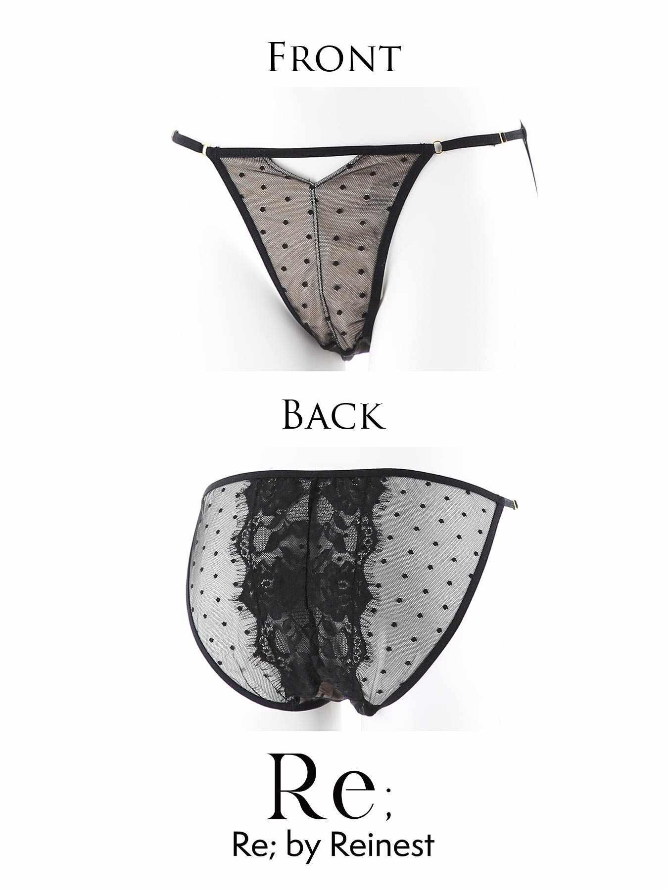 【Re;by Reinest】ZERO BRA series Dot Sheer Lace Shorts / ドットシアーレース単品フルバックショーツ - 【公式】247Lingerie