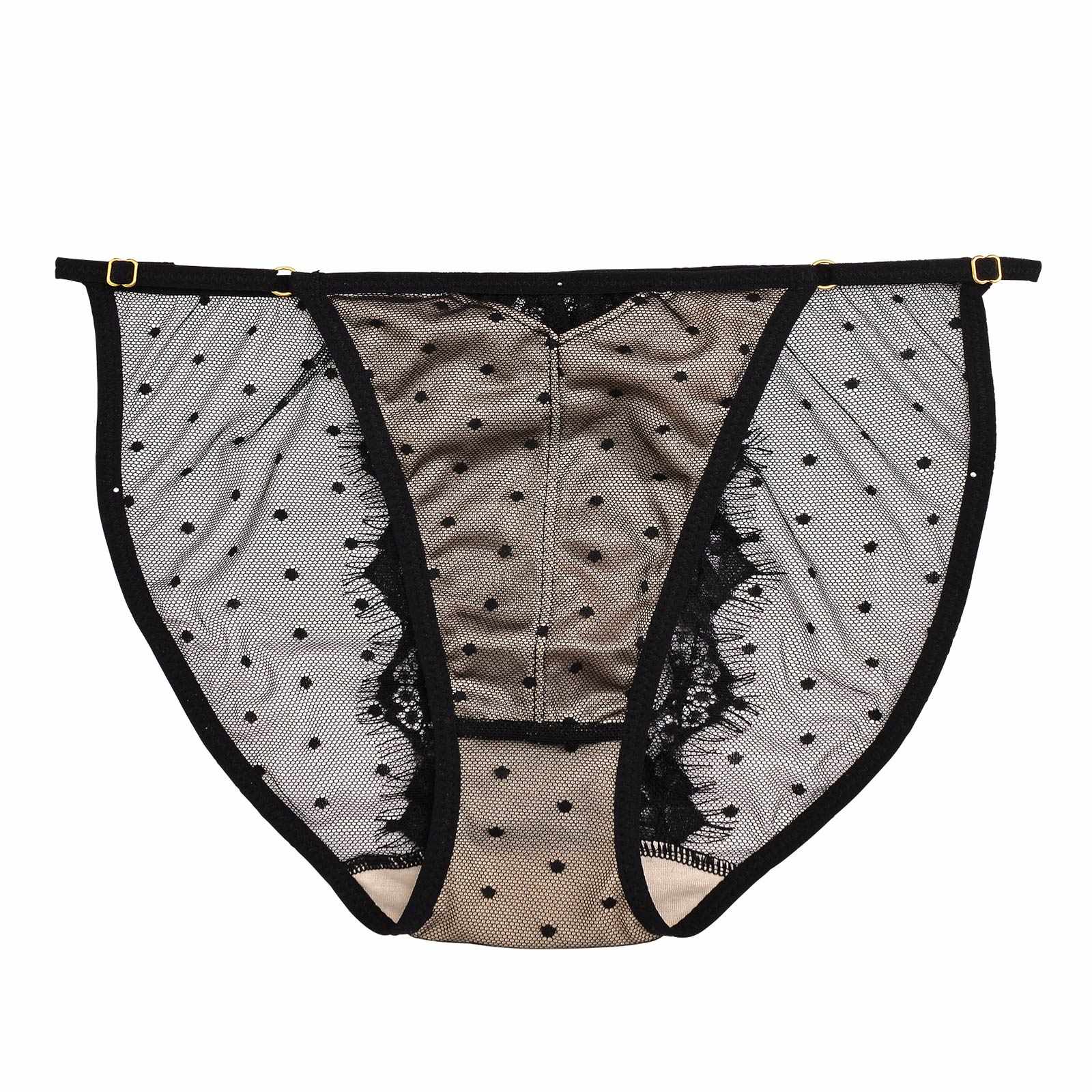 【Re;by Reinest】ZERO BRA series Dot Sheer Lace Shorts / ドットシアーレース単品フルバックショーツ