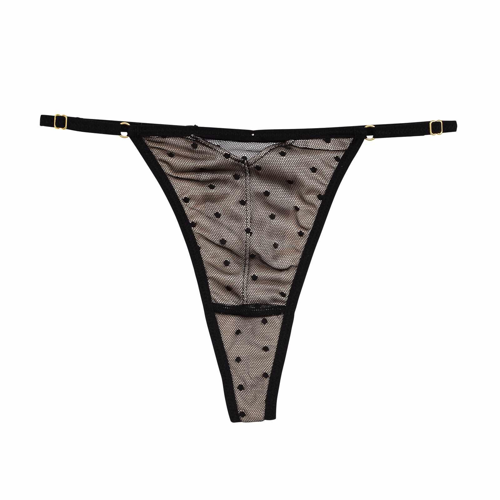 【Re;by Reinest】ZERO BRA series Dot Sheer Lace T-back / ドットシアーレース単品Tバックショーツ - 【公式】247Lingerie