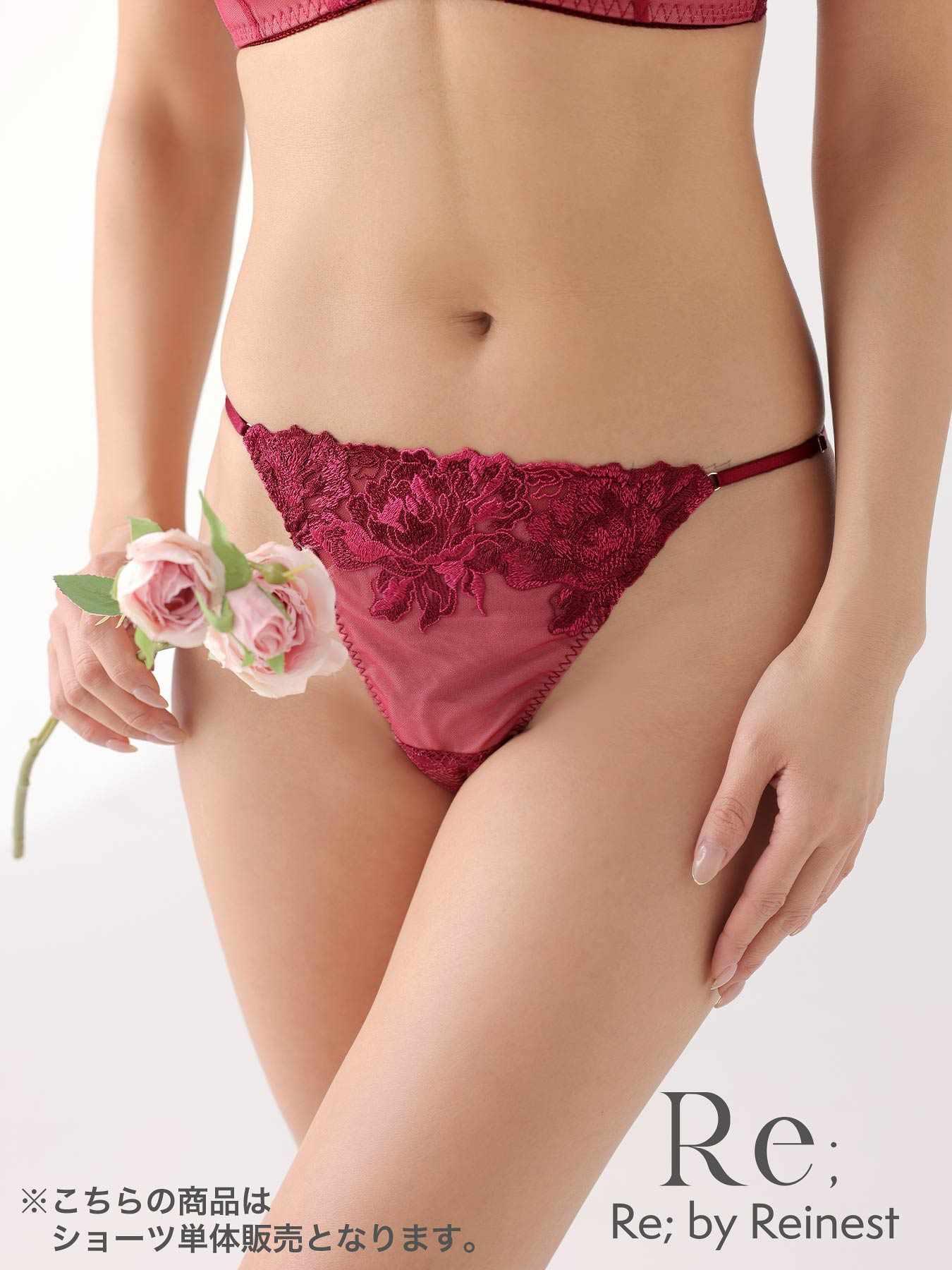 【Re;by Reinest】DIVA BRA series Glorious Flower T-back/グロリアスフラワー単品Tバックショーツ - 【公式】247Lingerie