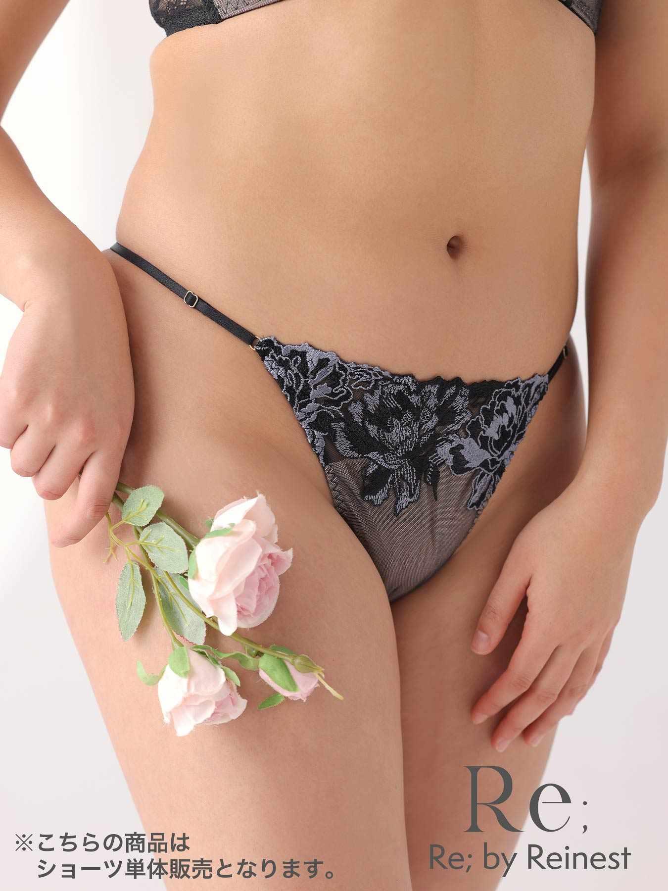 【Re;by Reinest】DIVA BRA series Glorious Flower T-back/グロリアスフラワー単品Tバックショーツ - 【公式】247Lingerie