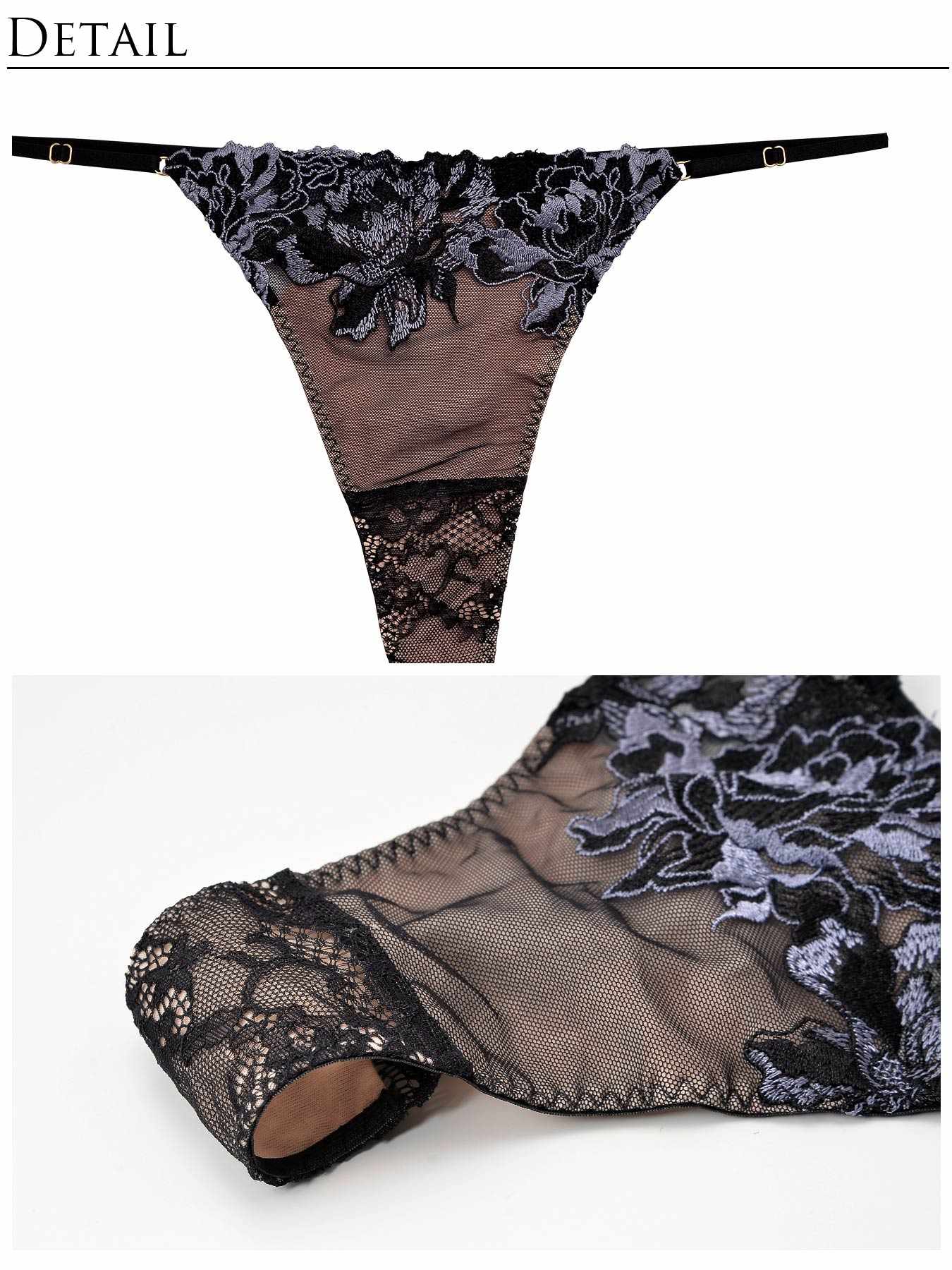 【Re;by Reinest】Glorious Flower T-back/グロリアスフラワー単品Tバックショーツ