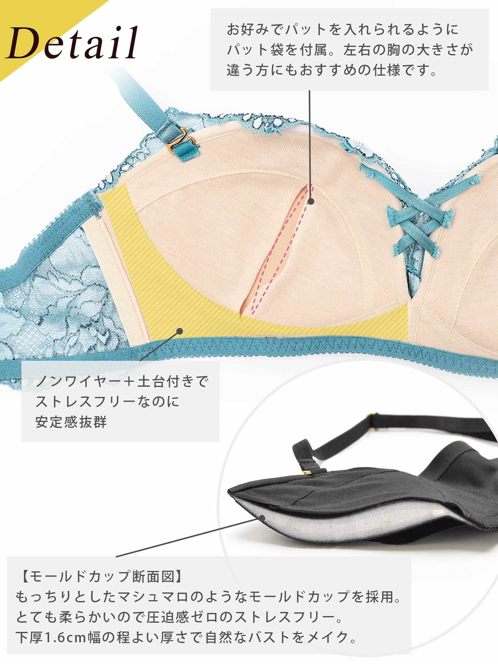 【Re;by Reinest】【GHサイズ】DIVA BRA series Luxury Lacy BRA / ラグジュアリーレーシィ単品ブラジャー