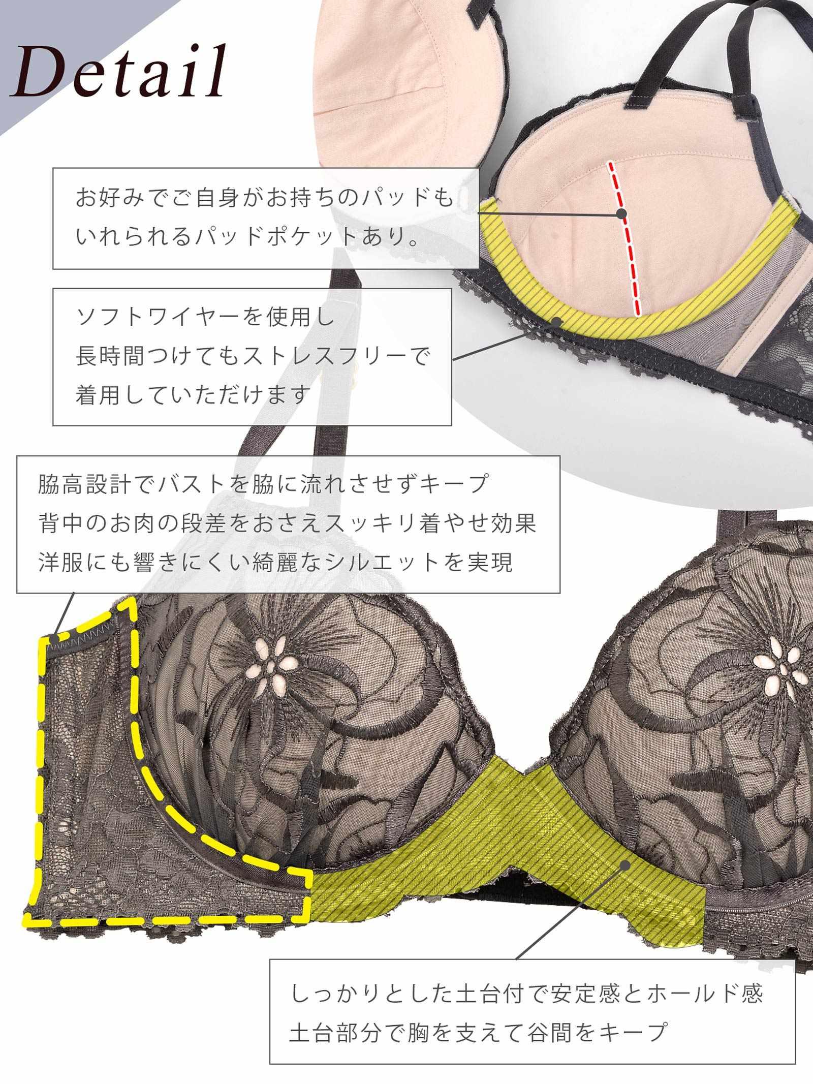 【Re;by Reinest】【A-Fサイズ】Luxe Lacy BRA / リュクスレーシィ単品ブラジャー - 【公式】247Lingerie